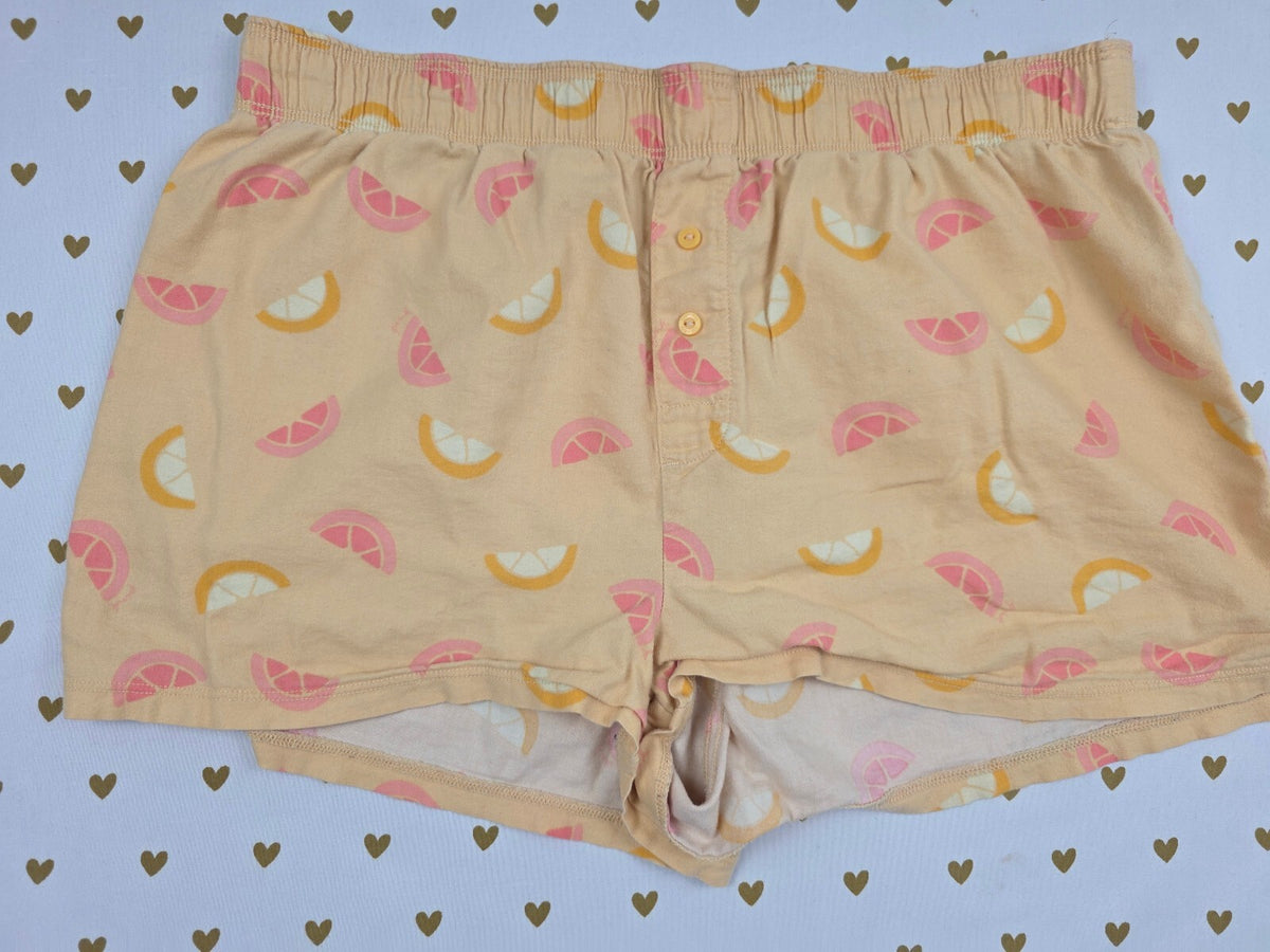 Victorias Secret PINK Citrus XS Sleep Shorts Boxers Pajama Bottoms