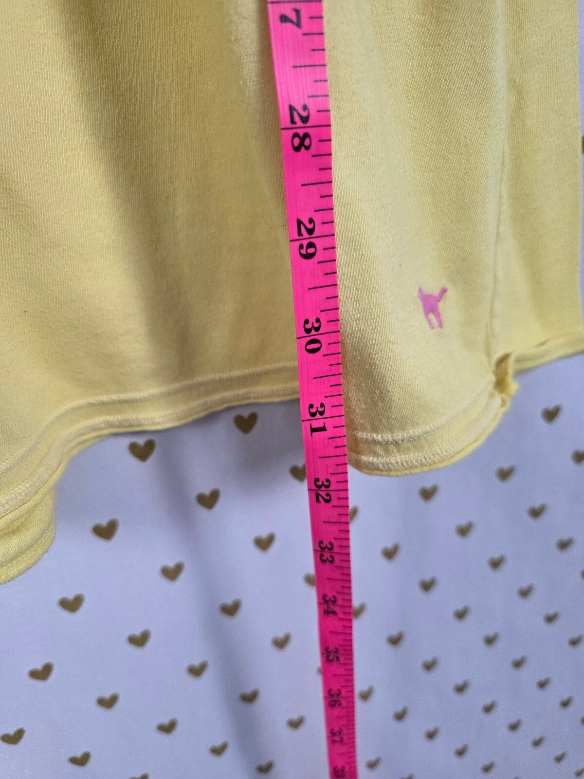 PINK Victoria's Secret Yellow Smocked Racerback Tank Dress L Summer Beach LARGE