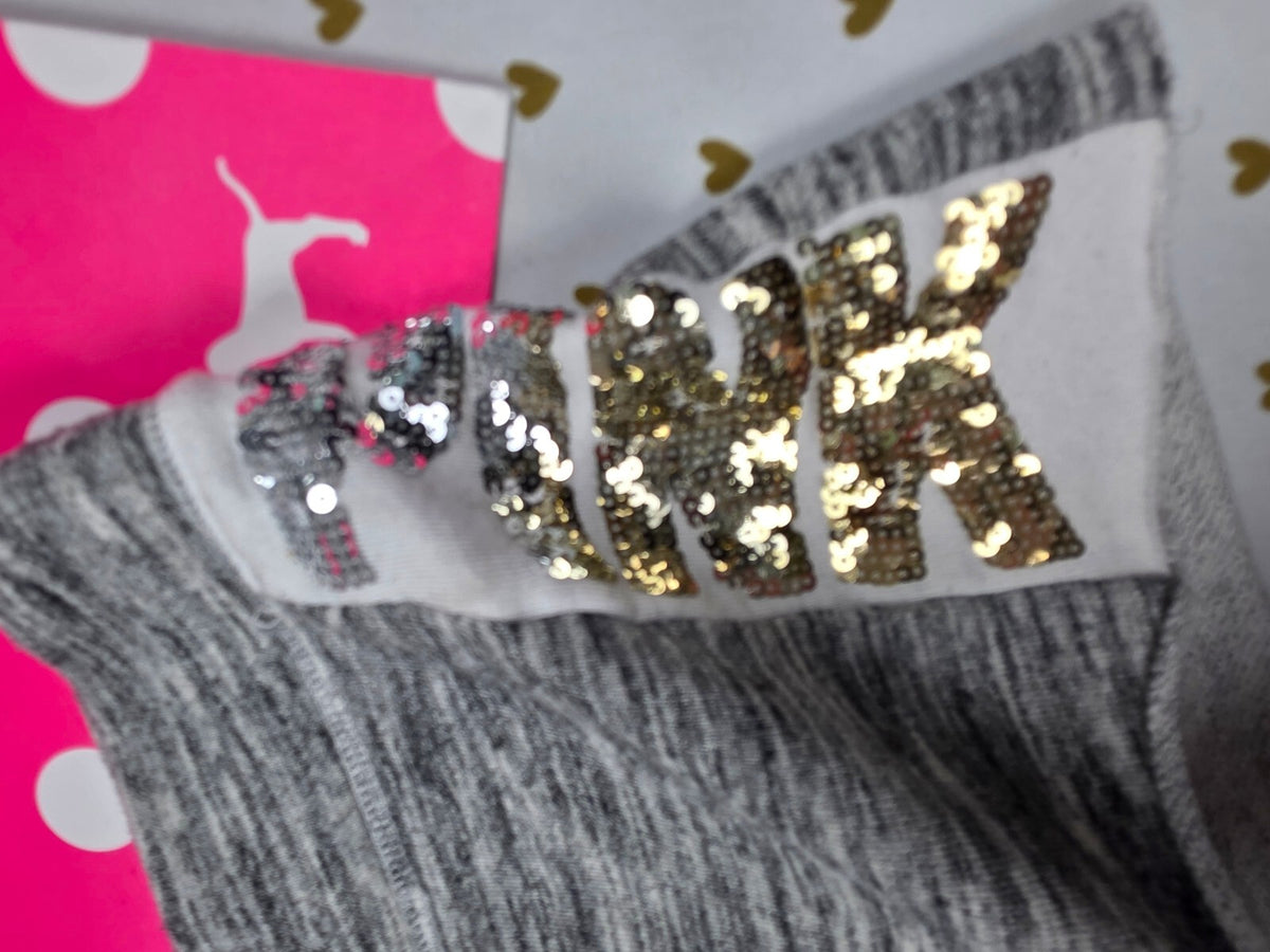 Victorias Secret PINK Gradient Bling Sequined Sweat Shorts Jogger Small