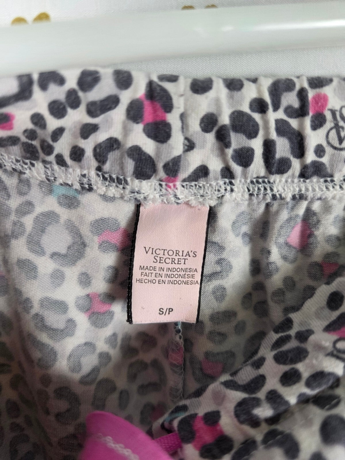 Victorias Secret Rainbow Cheetah Leopard Small Sleep Pants Pajama PJ Bottoms