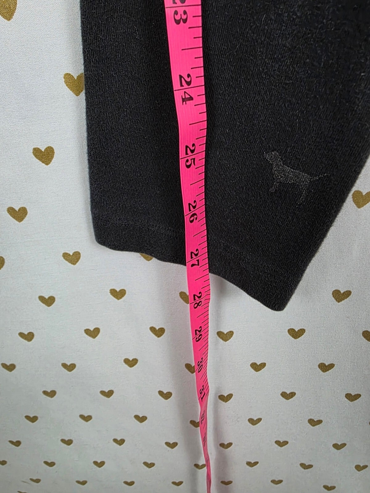 Victorias Secret PINK Vintage Bling Y2k Foldover Yoga Pants Ankle Skinny Small