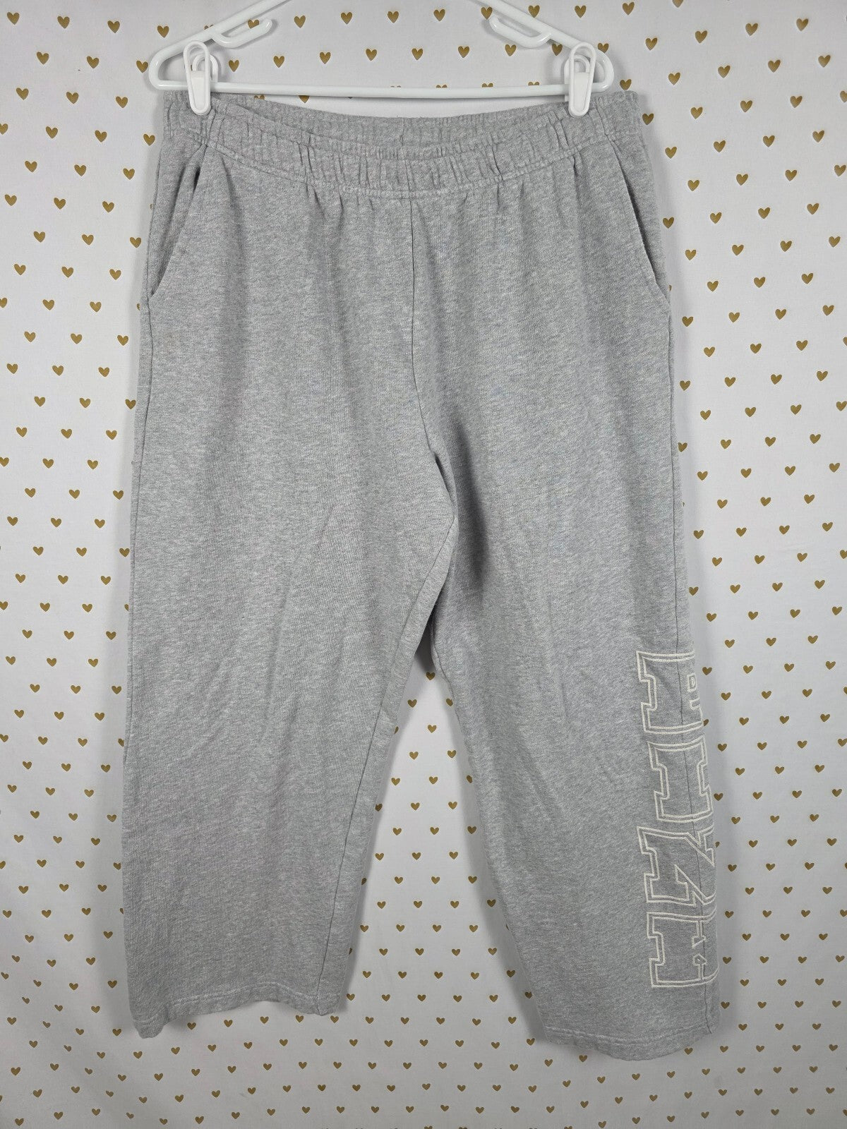 Victorias Secret PINK Grey Flare Sweats Sweatpants Wide Leg XL