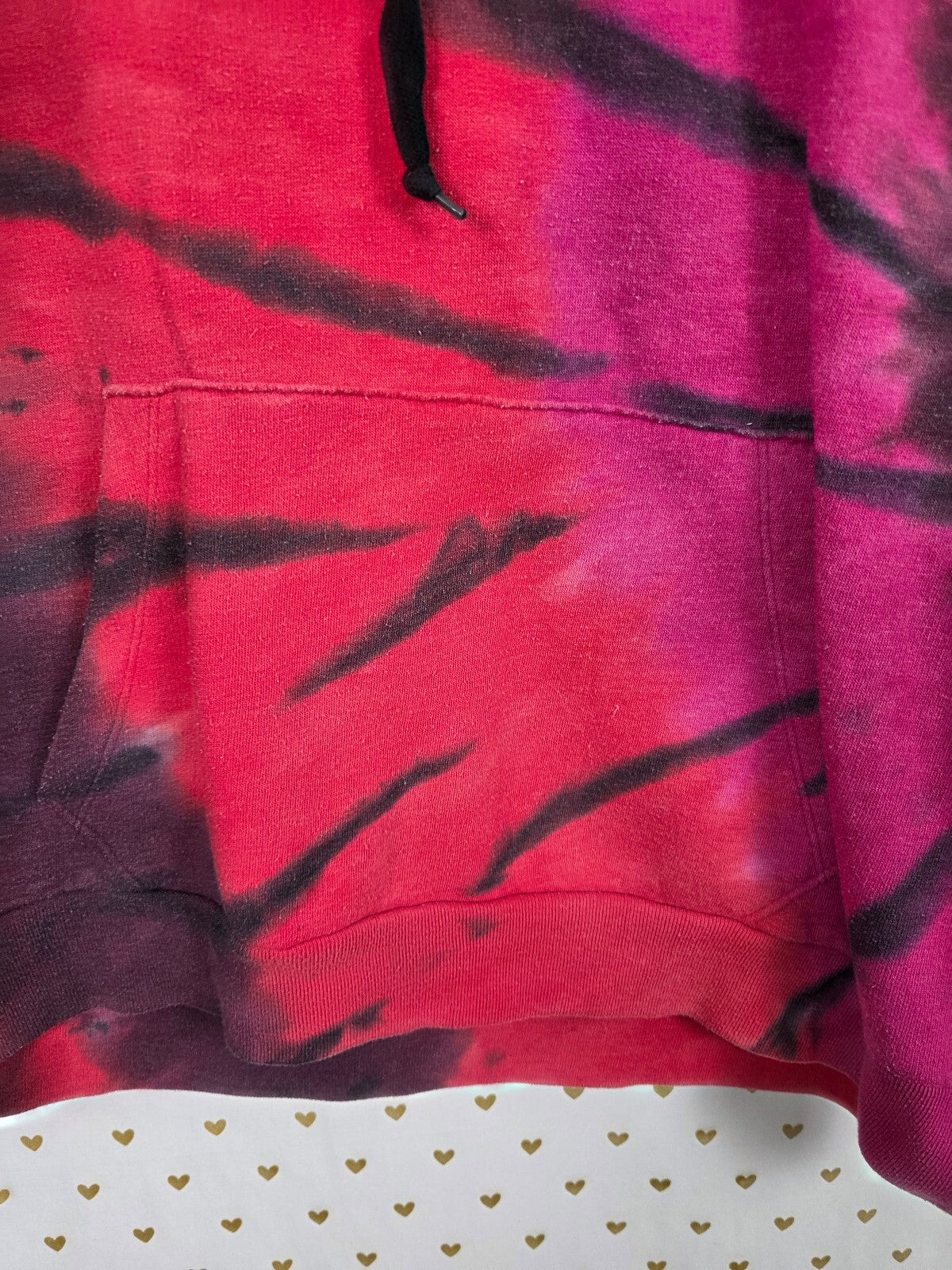 Victorias Secret Pink Oversized Tye Dye Pullover Sweater Logo LARGE