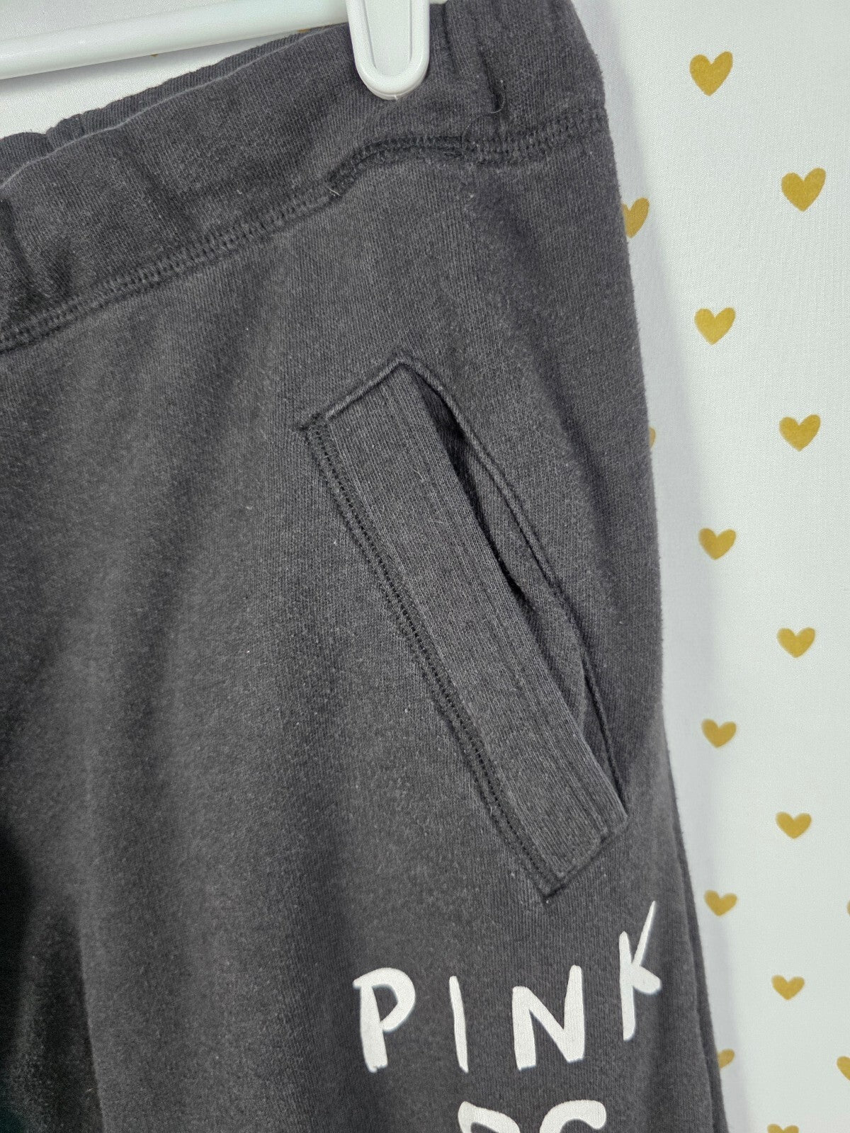 Victorias Secret PINK Vintage 86 Diaper Butt Boyfriend Sweatpants Sweats SMALL