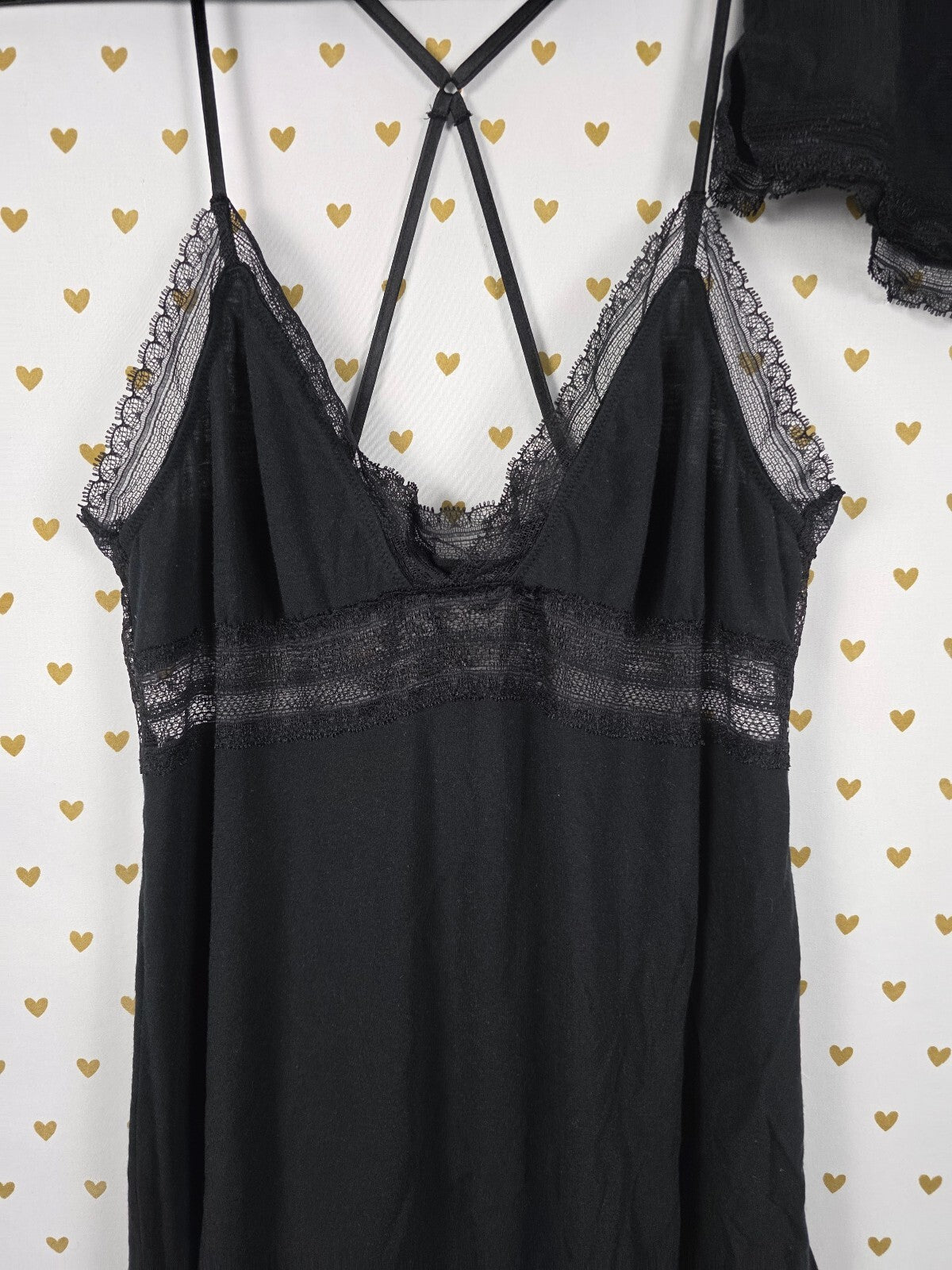 Victorias Secret Sleep SET 2pc Outfit Pajama Black Super Soft Tank Shorts Medium