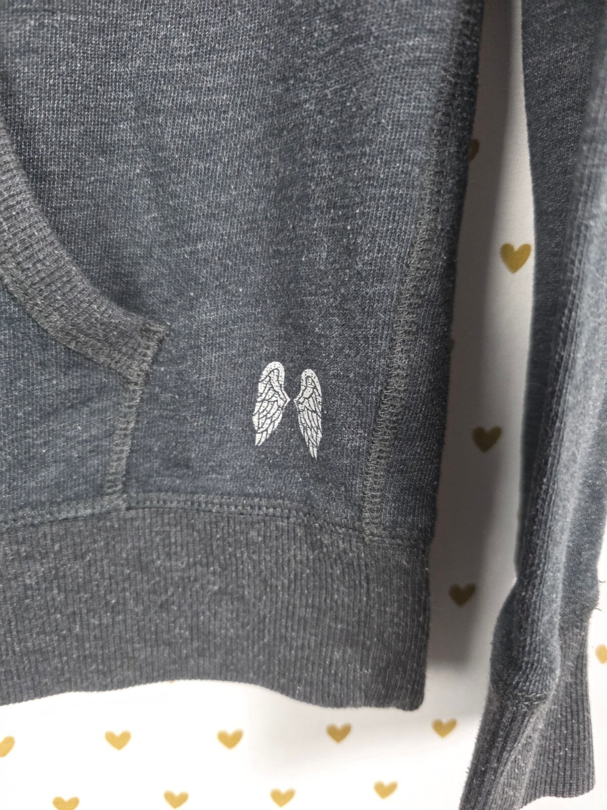 Victorias Secret Angels gradient bling sequined wings full zip Hoodie jacket Sm