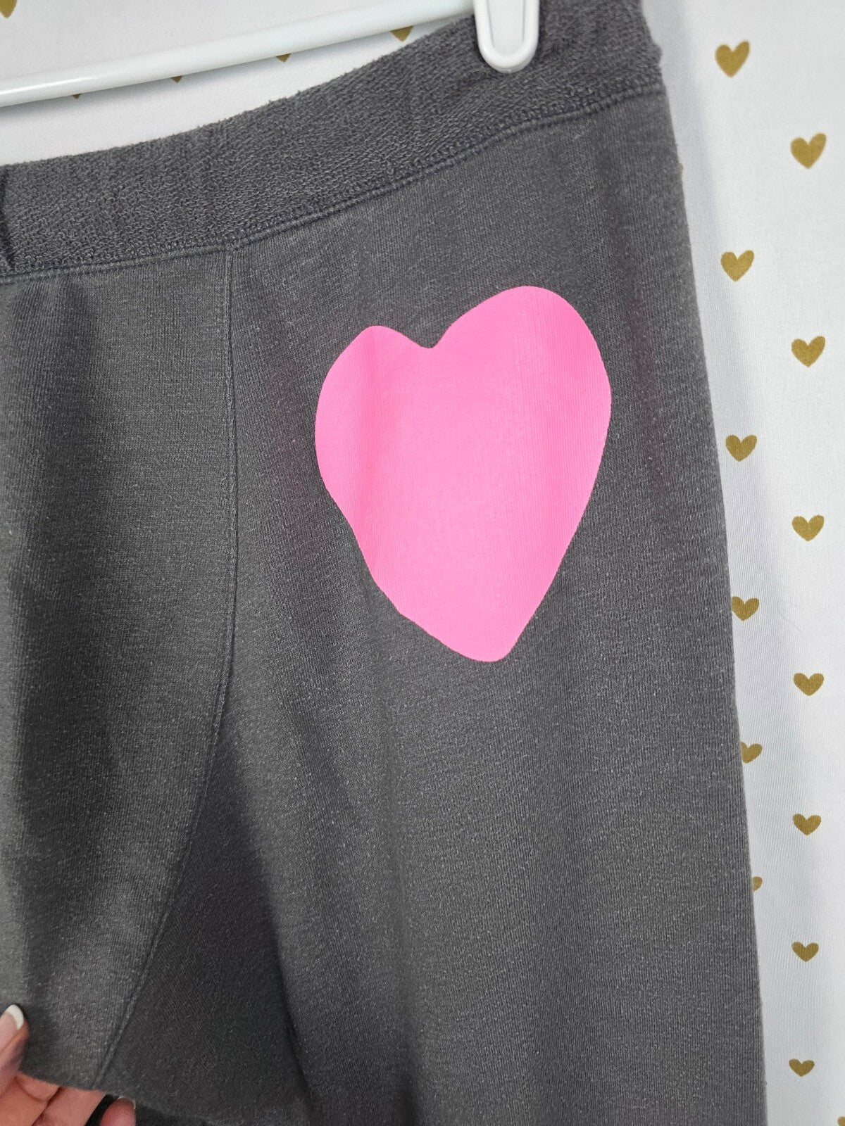 Victorias Secret PINK Vintage Y2k Heart Boyfriend Diaper Butt Sweats Logo Medium