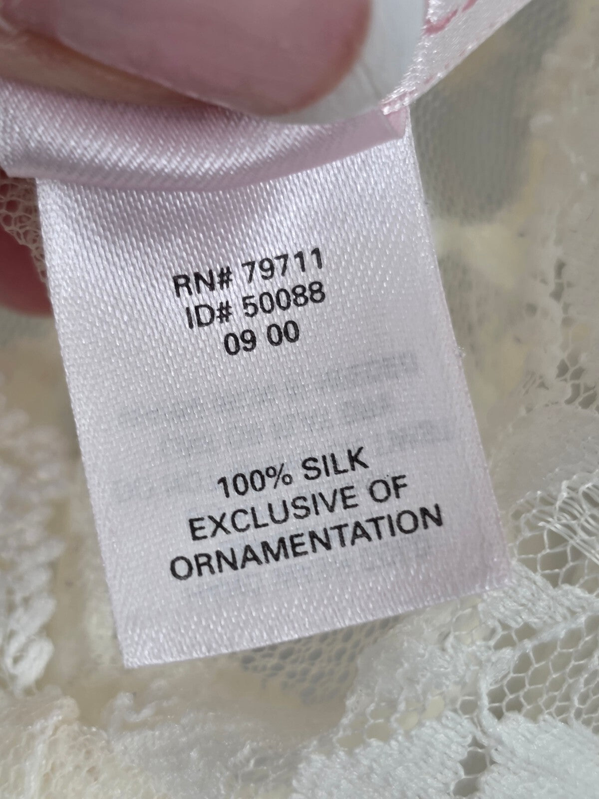 Vintage 2000 Victoria’s Secret 100% Silk Nightgown Robe Set Lace Beaded M/L