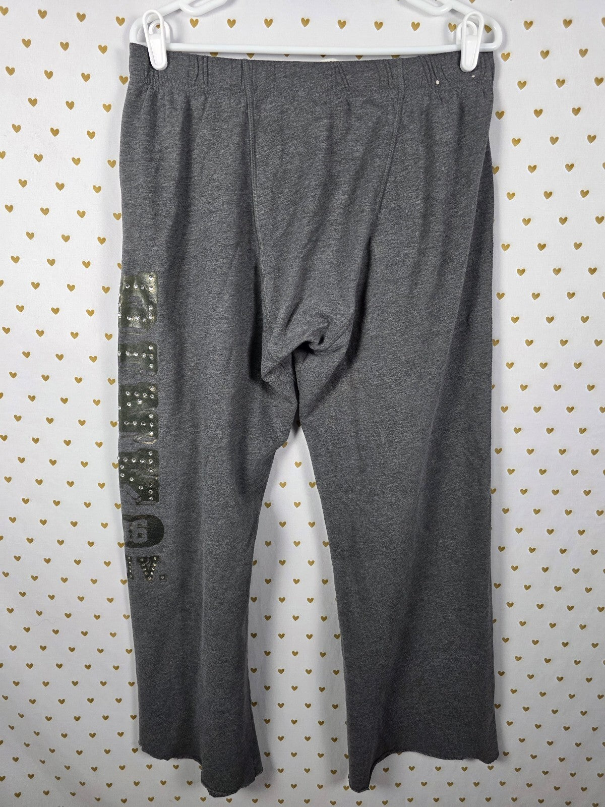 Victorias Secret PINK Boyfriend Sweats Hoodie Bling Vintage Y2k SET 2pc Medium