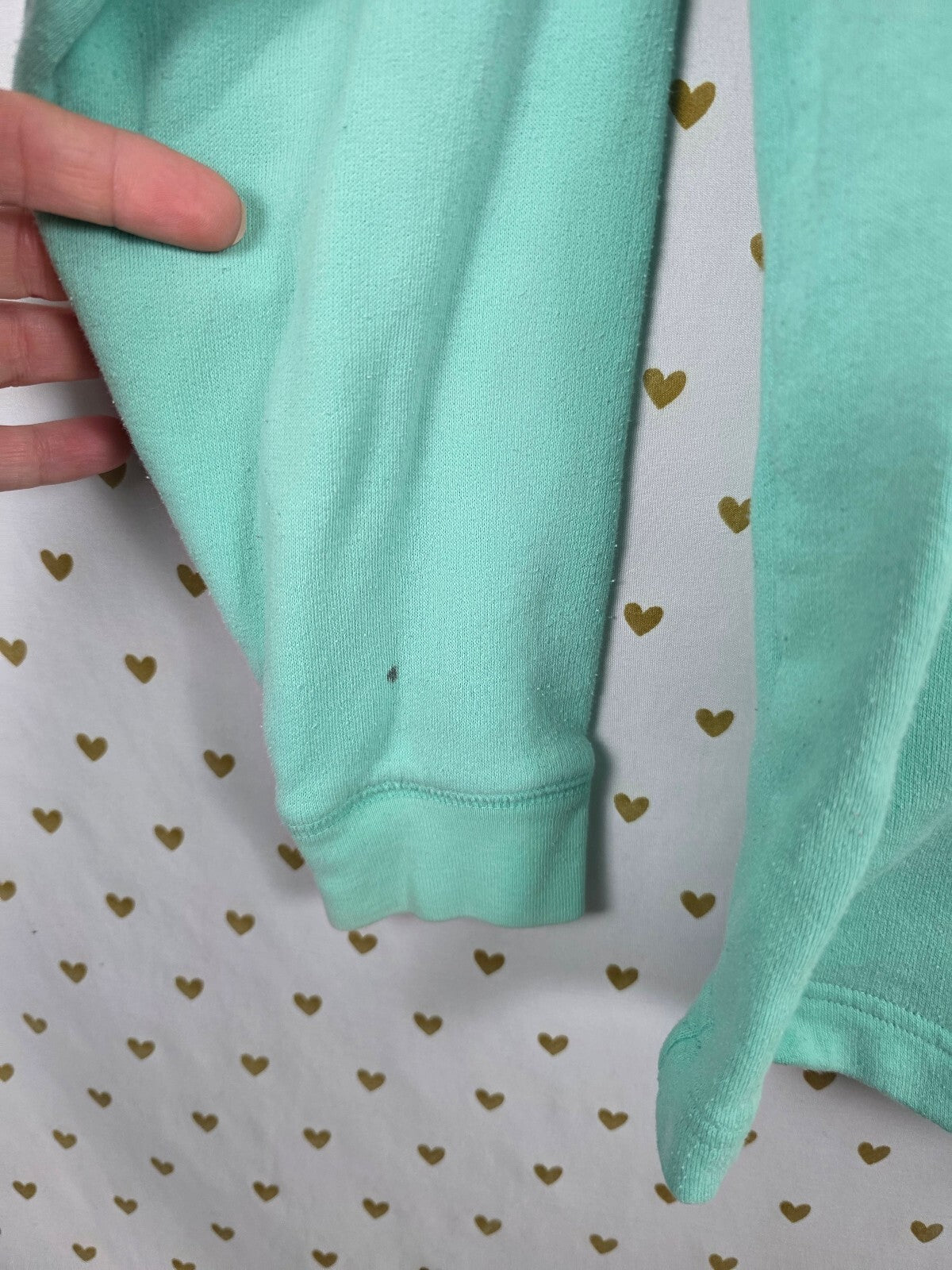 Victorias Secret Pink Mint Oversized Leopard Cheetah Sweater Shirt Small
