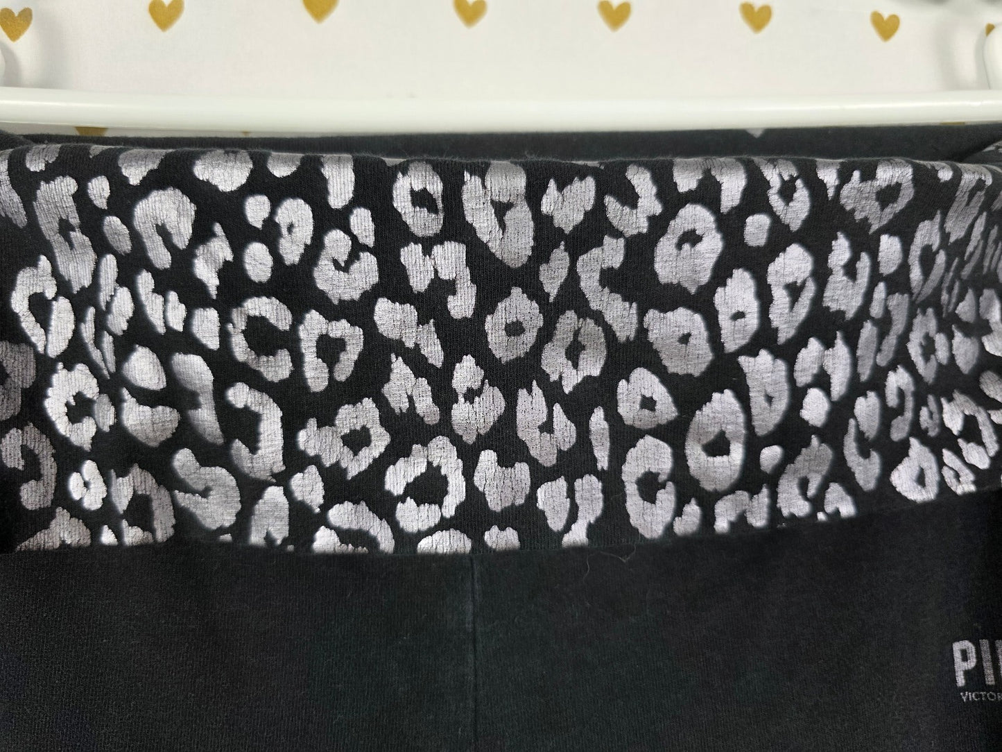 Victorias Secret PINK Cheetah Leopard Foldover Yoga Pants Ankle Skinny