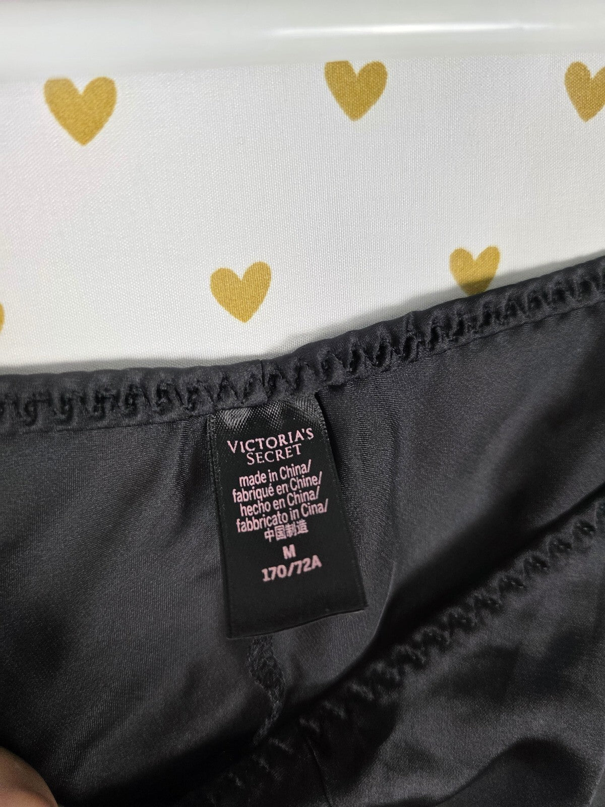 Victorias Secret Sleep SET 2pc Outfit Pajama Satin Tank Top Shorts Medium