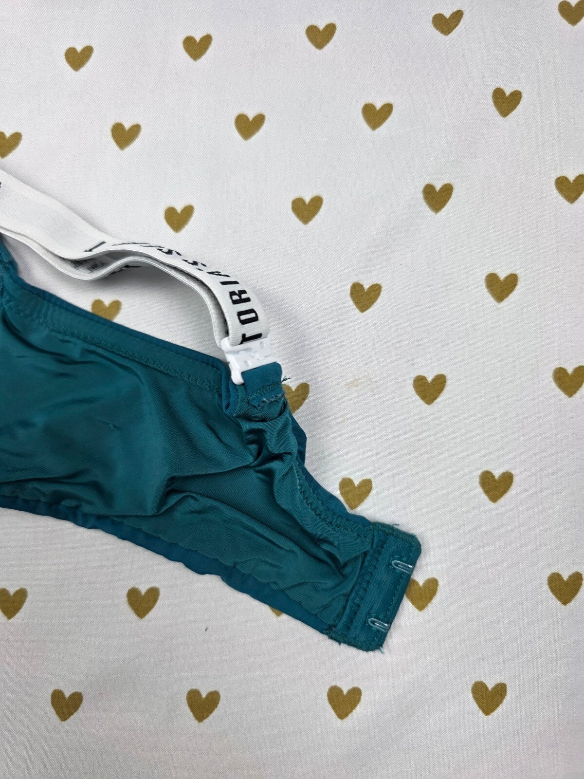 Victorias Secret Logo Strap Soft T shirt Lightly Lined Bra 36D