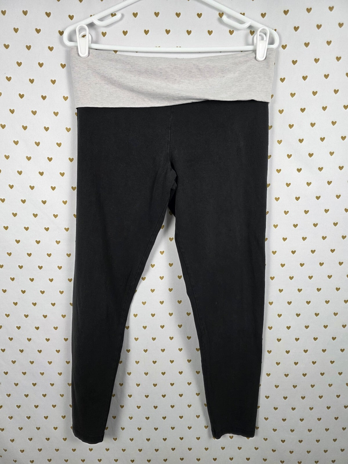 Victorias Secret PINK BLING foldover Yoga Pants sequin Ankle Skinny y2k LARGE