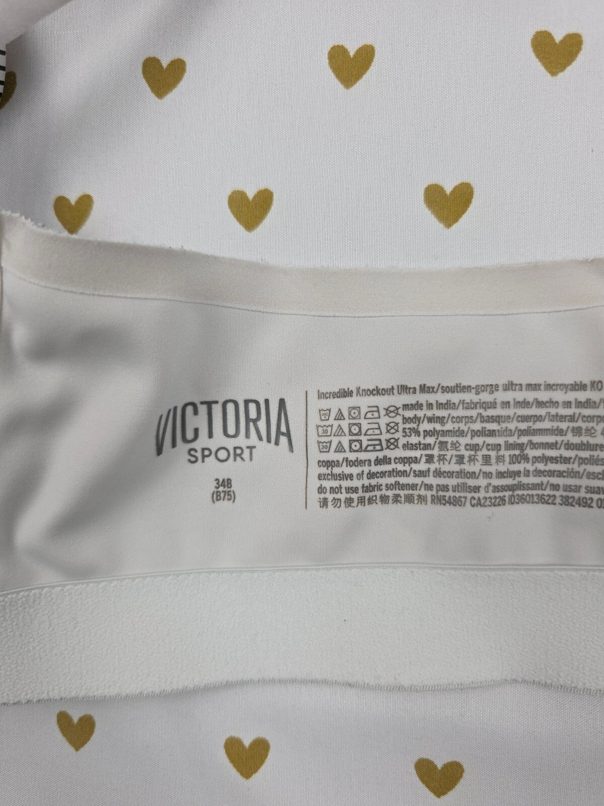 Victorias Secret Front Close SPORTS BRA 34B  INCREDIBLE Knockout Ultra MAX