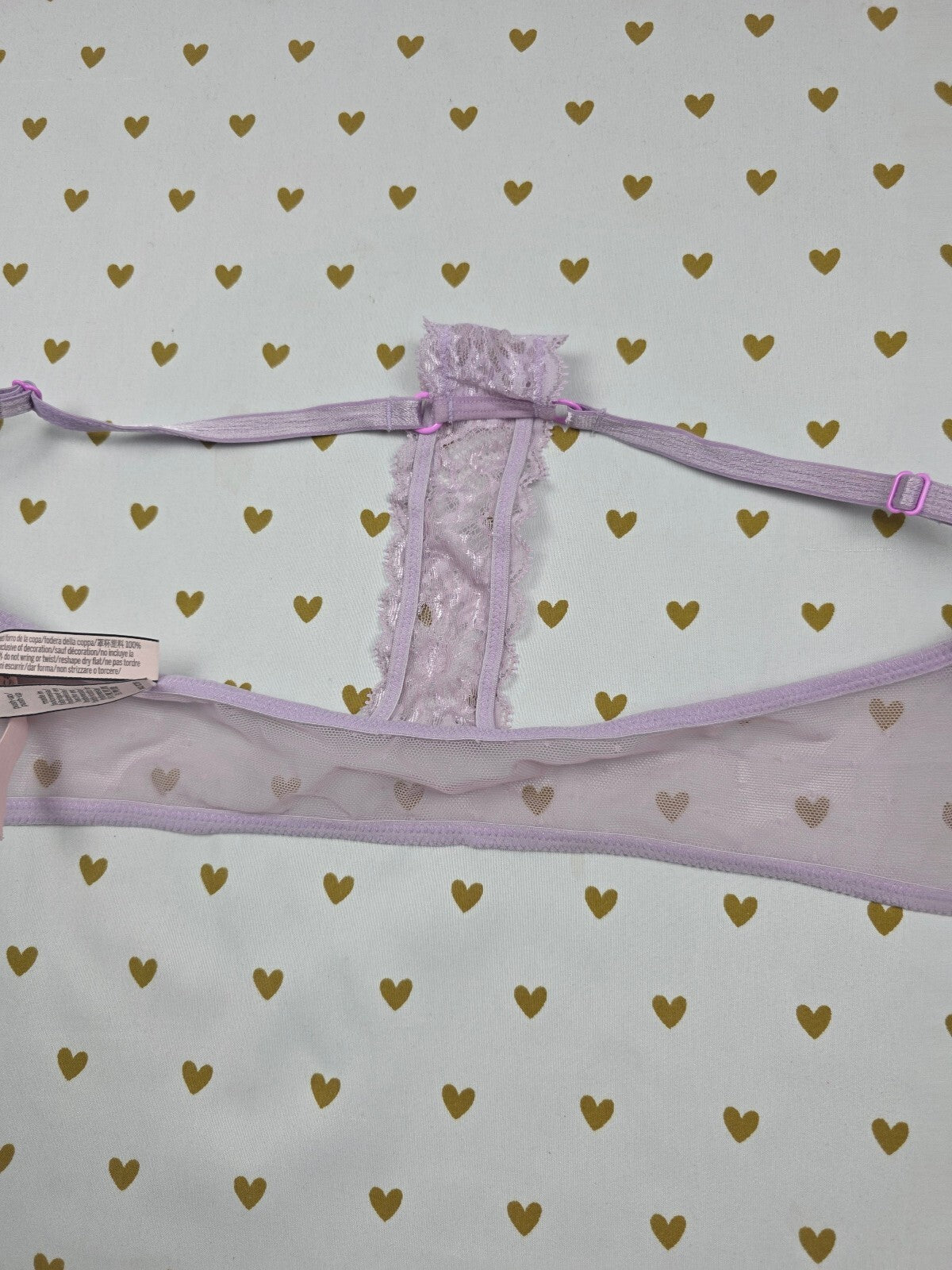 Victorias Secret Front Close Racerback Purple Push Up Bra 34C