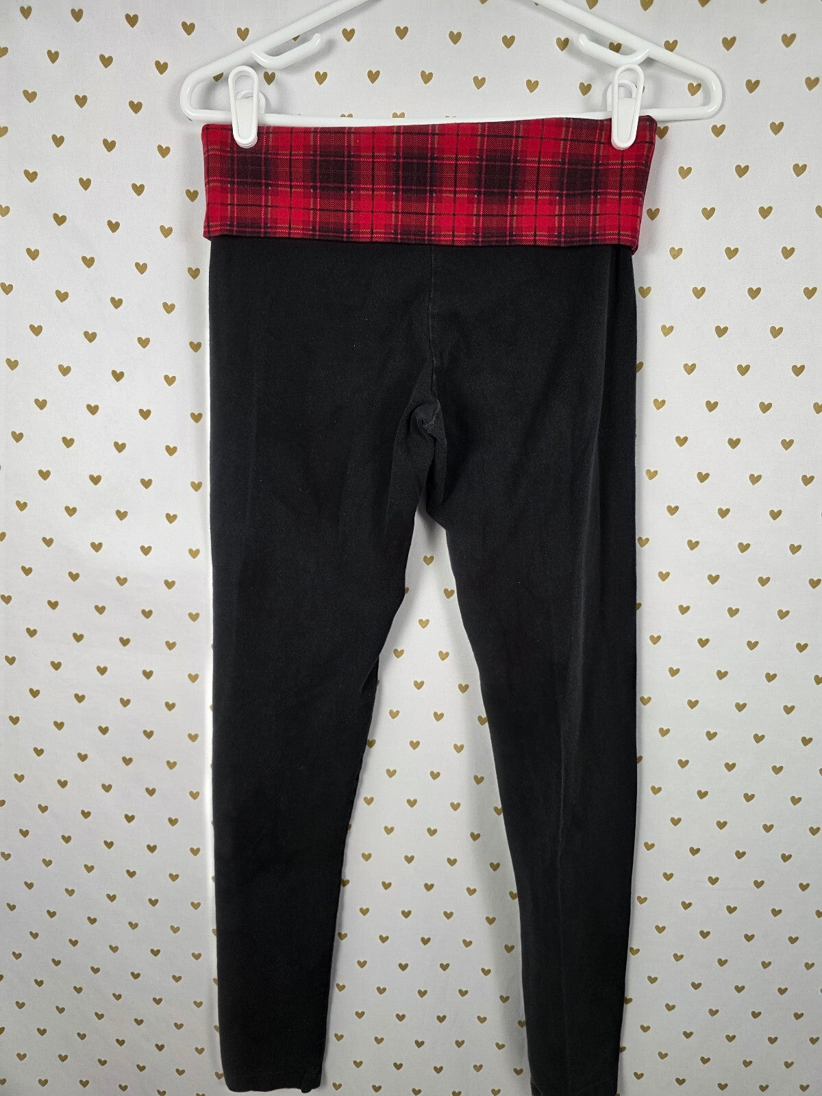 Victorias Secret SMALL SHORT Ankle Skinny Foldover Yoga Pants Leggings Vintage