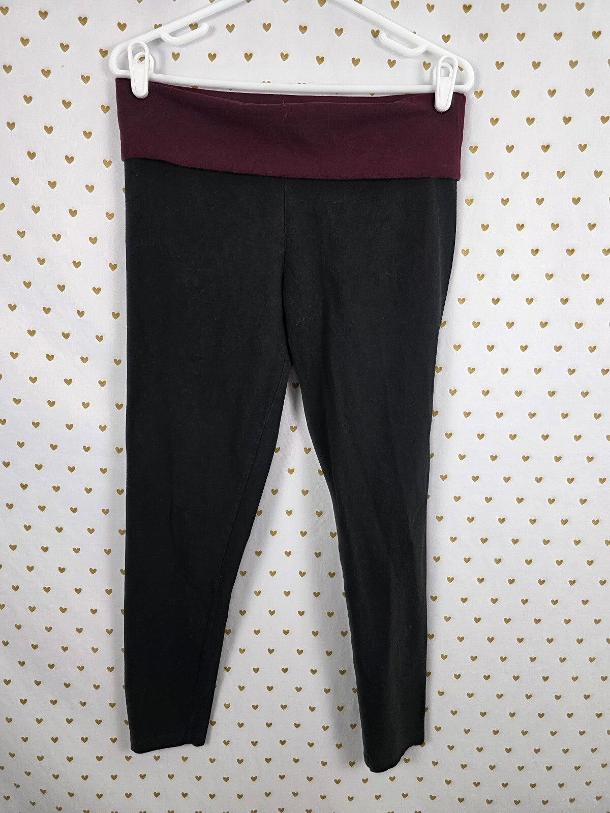 Victorias Secret PINK Vintage Y2k Logo Foldover Yoga Pants Ankle Skinny Large