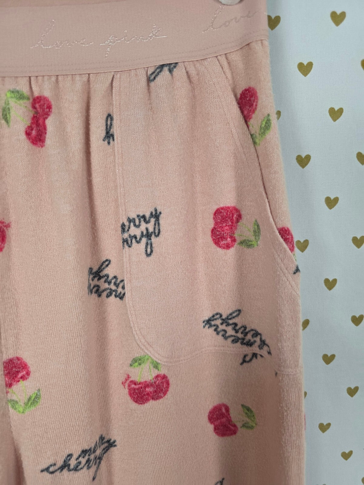 Victorias Secret Lounge Sleep Pants Pajama Bottoms Cherries MEDIUM
