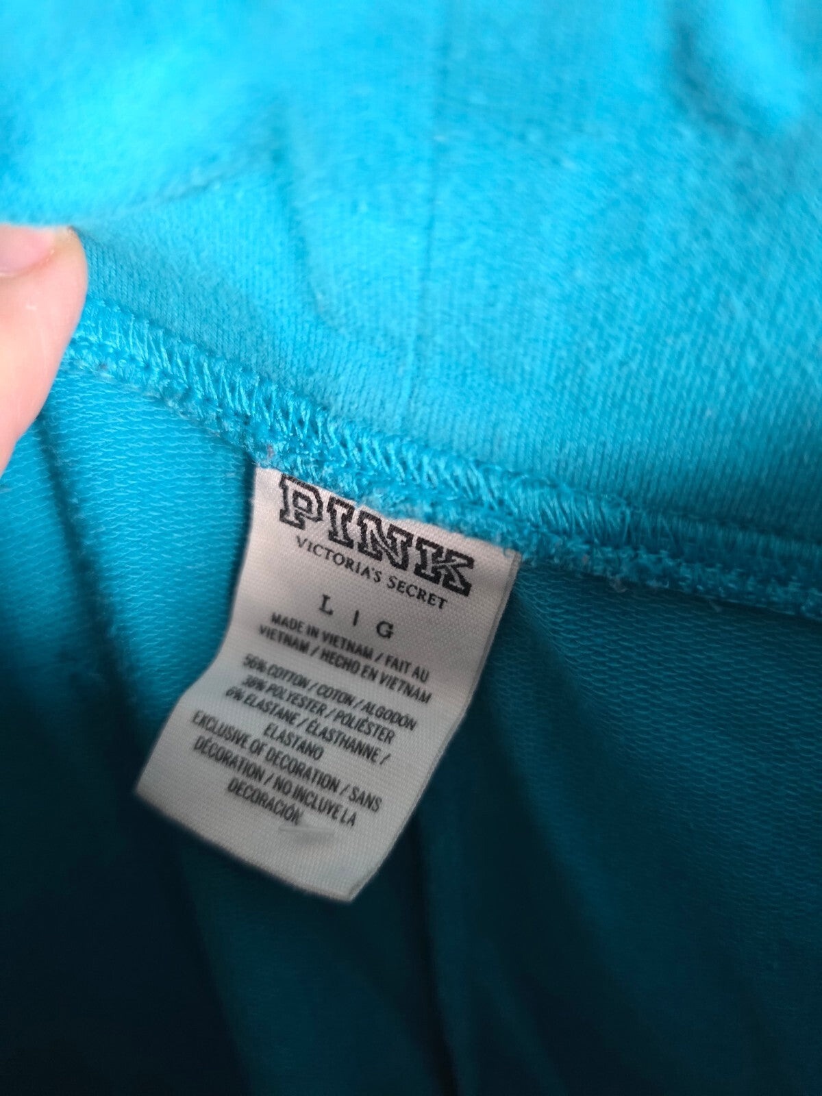 Victorias Secret PINK Flare Super Soft Logo Sweats Sweatpants Long LARGE