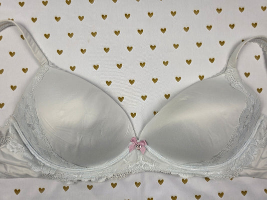 Victorias Secret Wireless No Wire Light Blue Comfortable Bra 38DD