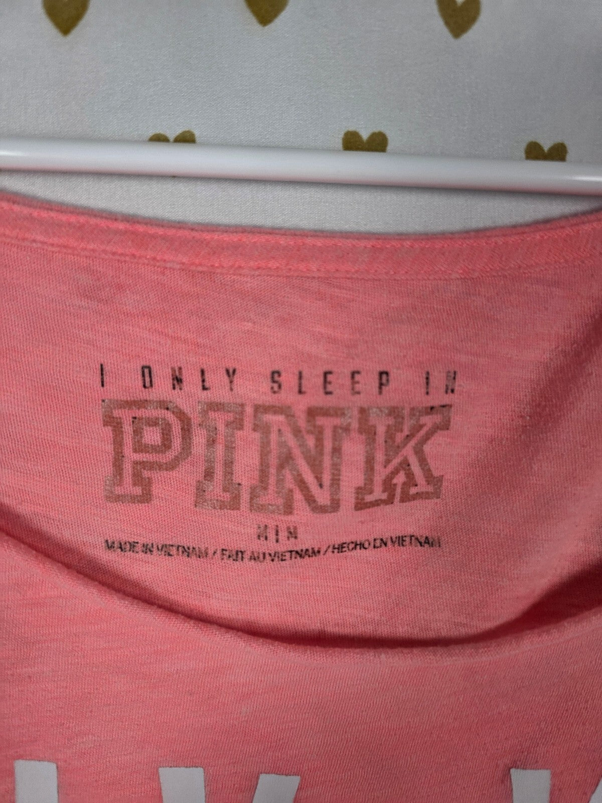 Victorias Secret PINK vintage Love Ya MEAN IT Nightgown Sleep Shirt MEDIUM