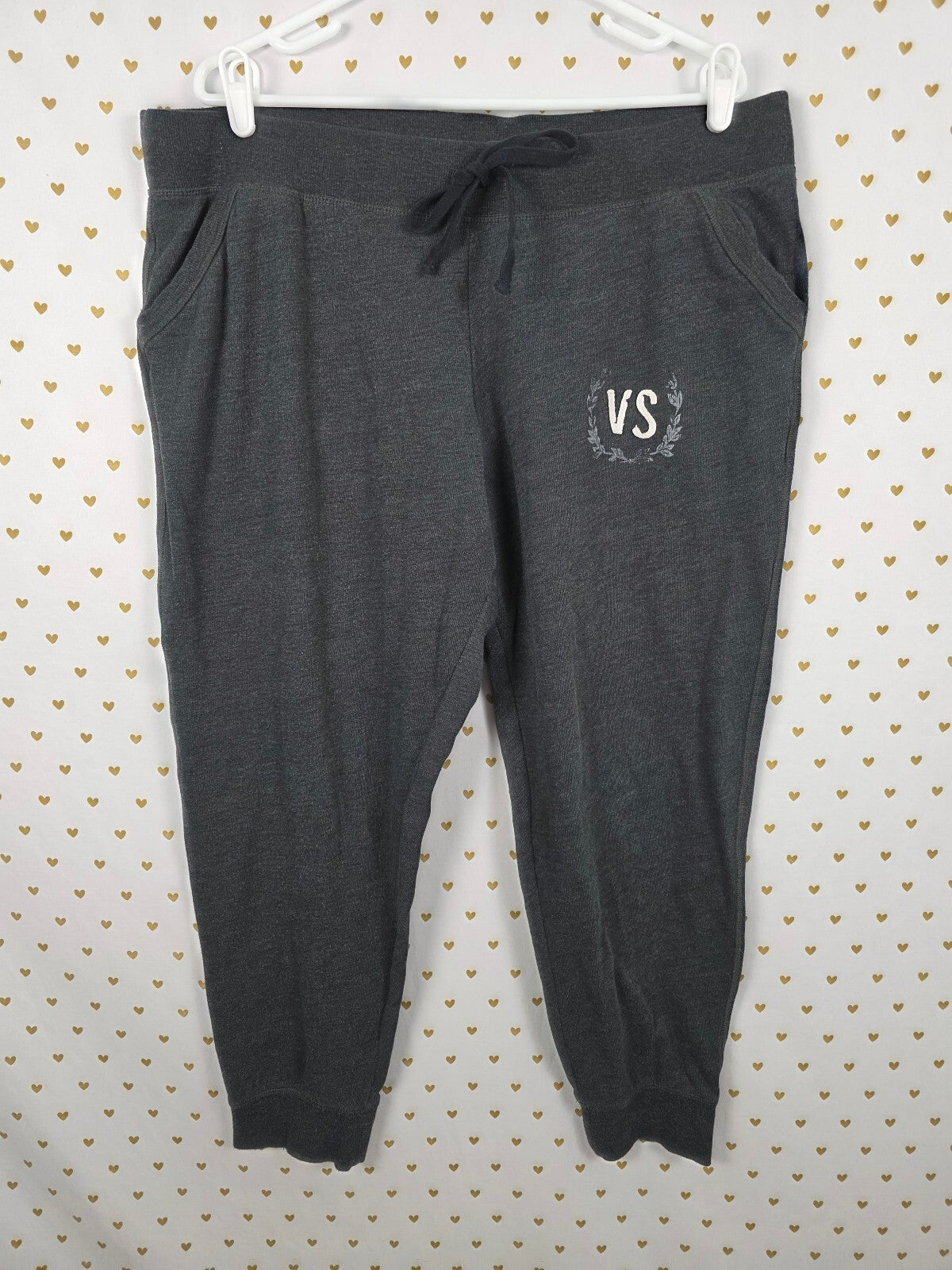 Victorias Secret Sweats Grey Tapered Joggers Sweatpants XL