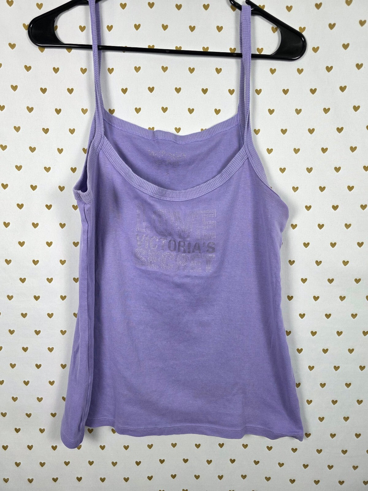 Victorias Secret VINTAGE y2k LOVE Tank Top MEDIUM Purple