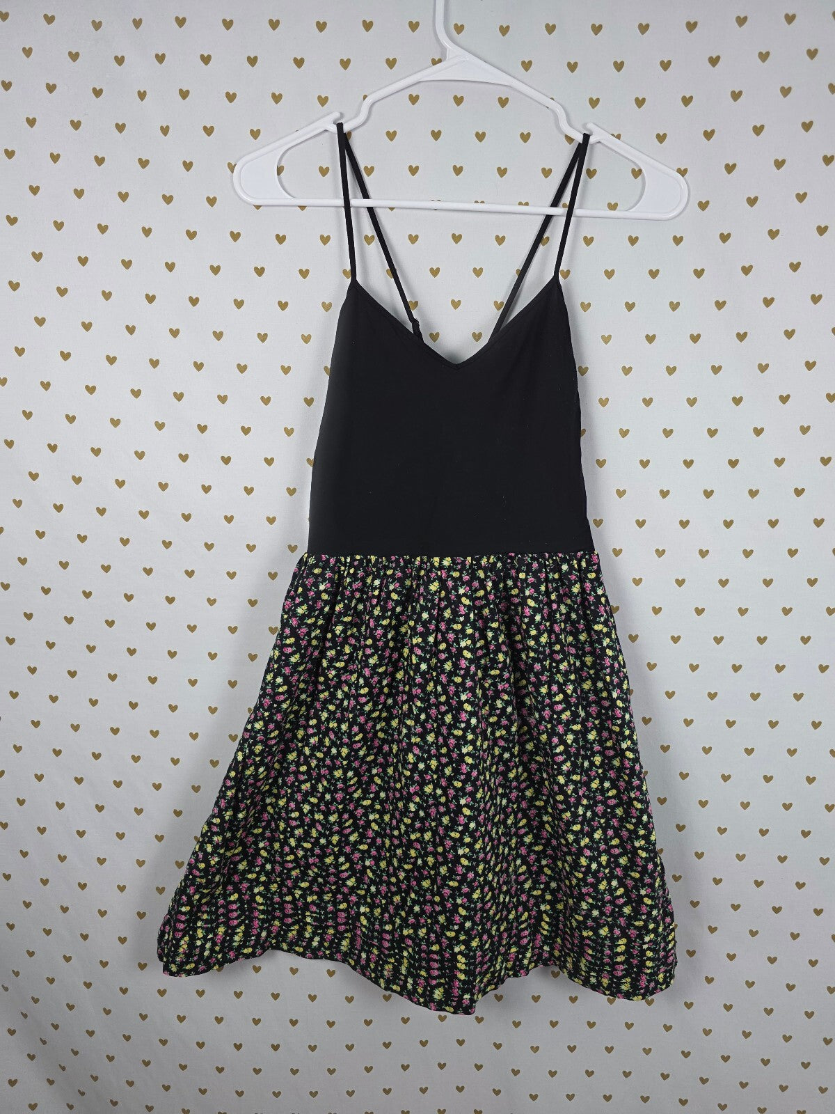 Victorias Secret PINK Vintage Large Skater Tank Dress Floral LARGE