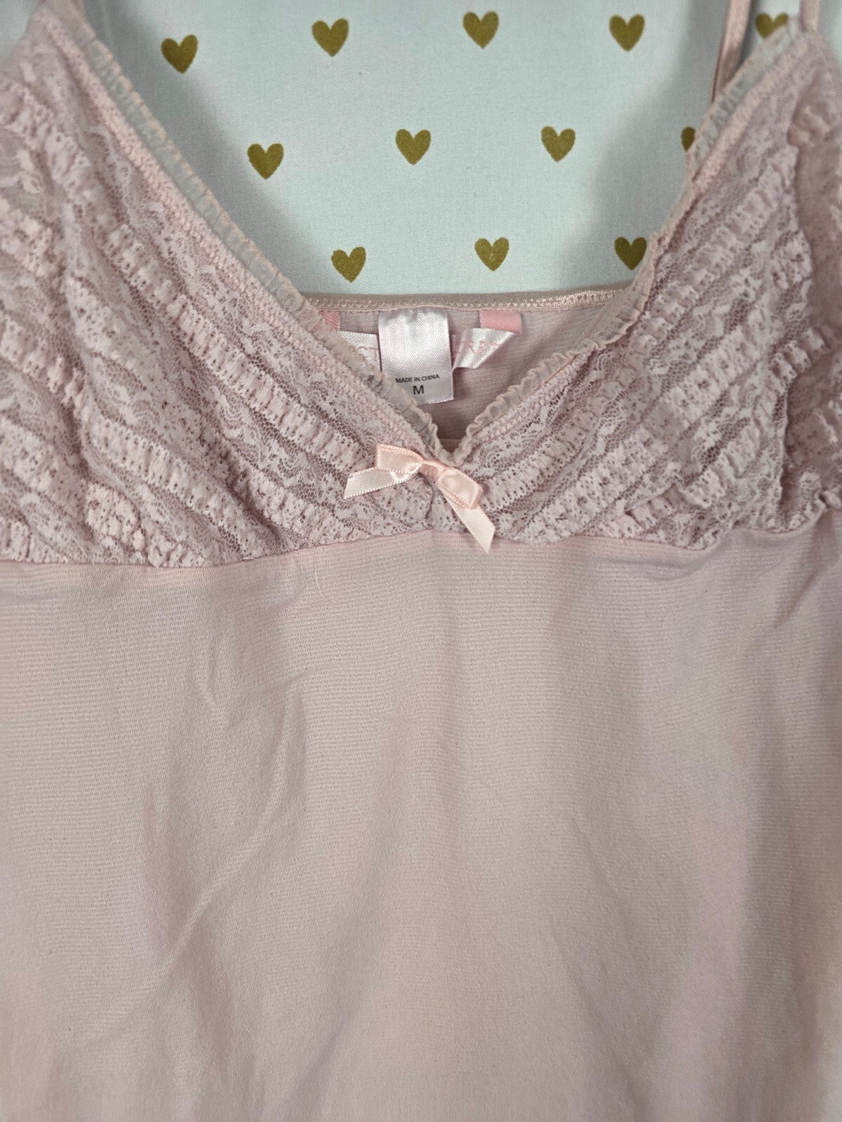 Victorias Secret Vintage Mesh Stretch Tank Top Ruffled Medium 04 y2k