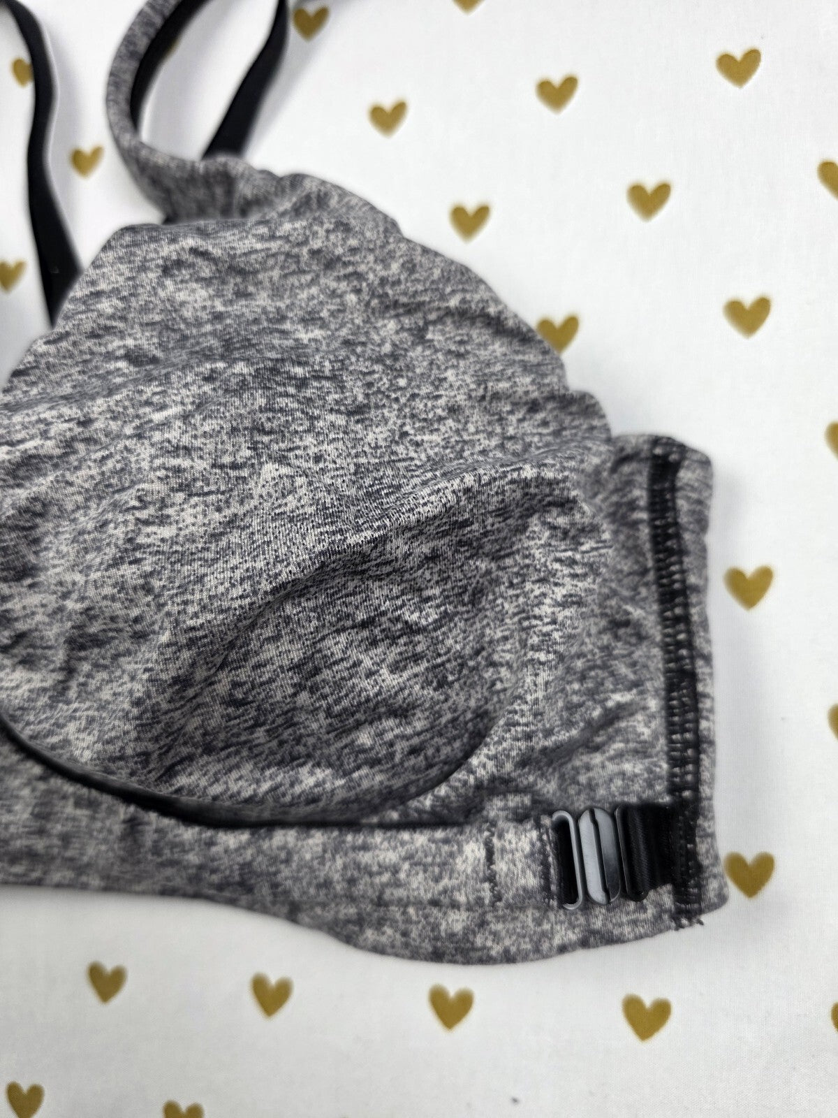 Victorias Secret VSX SPORT Grey 32C Cross Strap Sports Bra Exercise Support