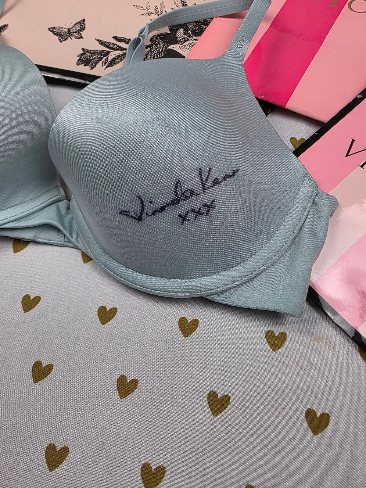 Miranda Kerr Signed Victoria's Secret BioFit Bra 34B Autographed VS Angel