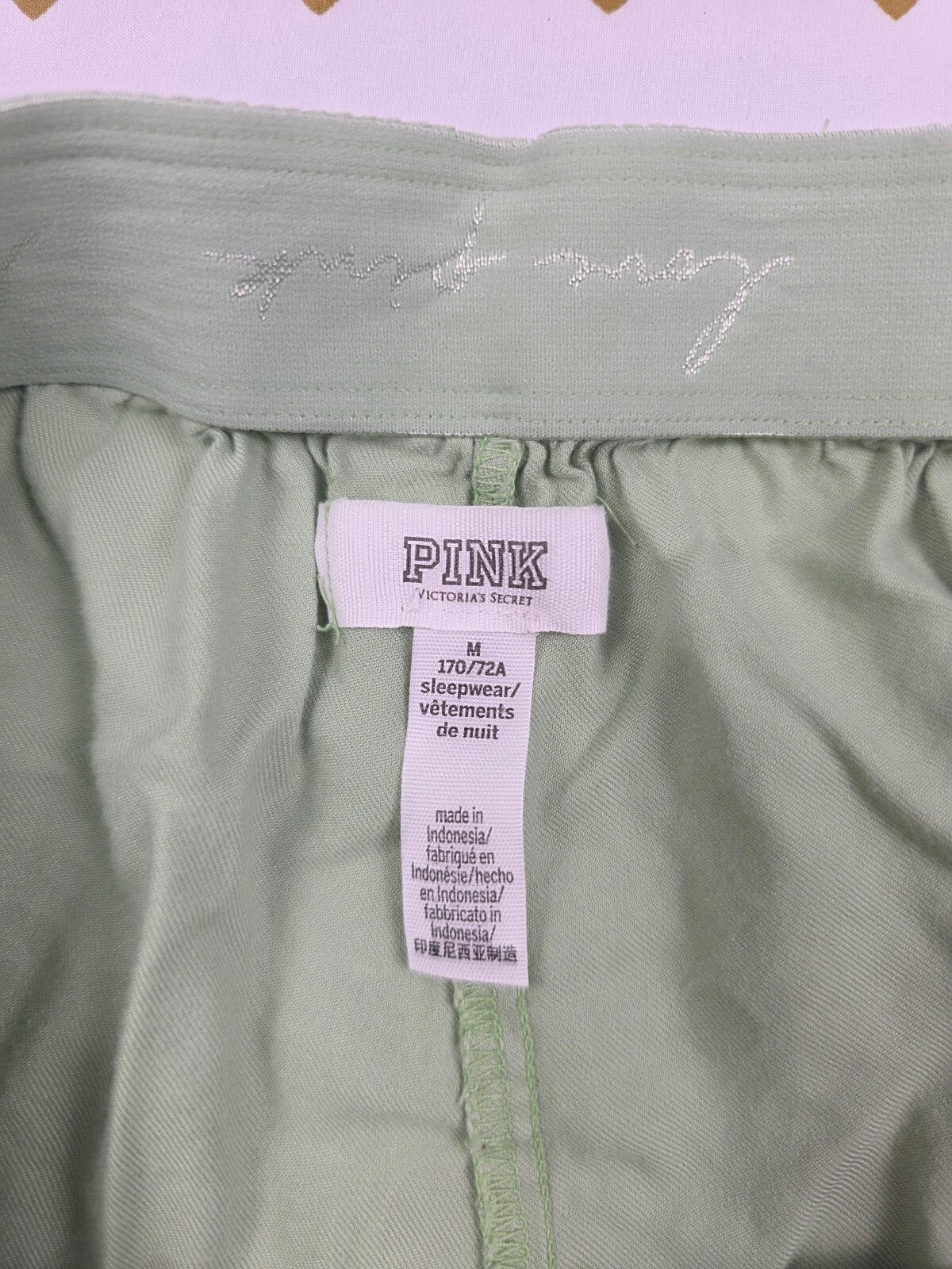 Victorias Secret PINK Logo Medium Sleep Shorts Boxers Pajama Bottoms