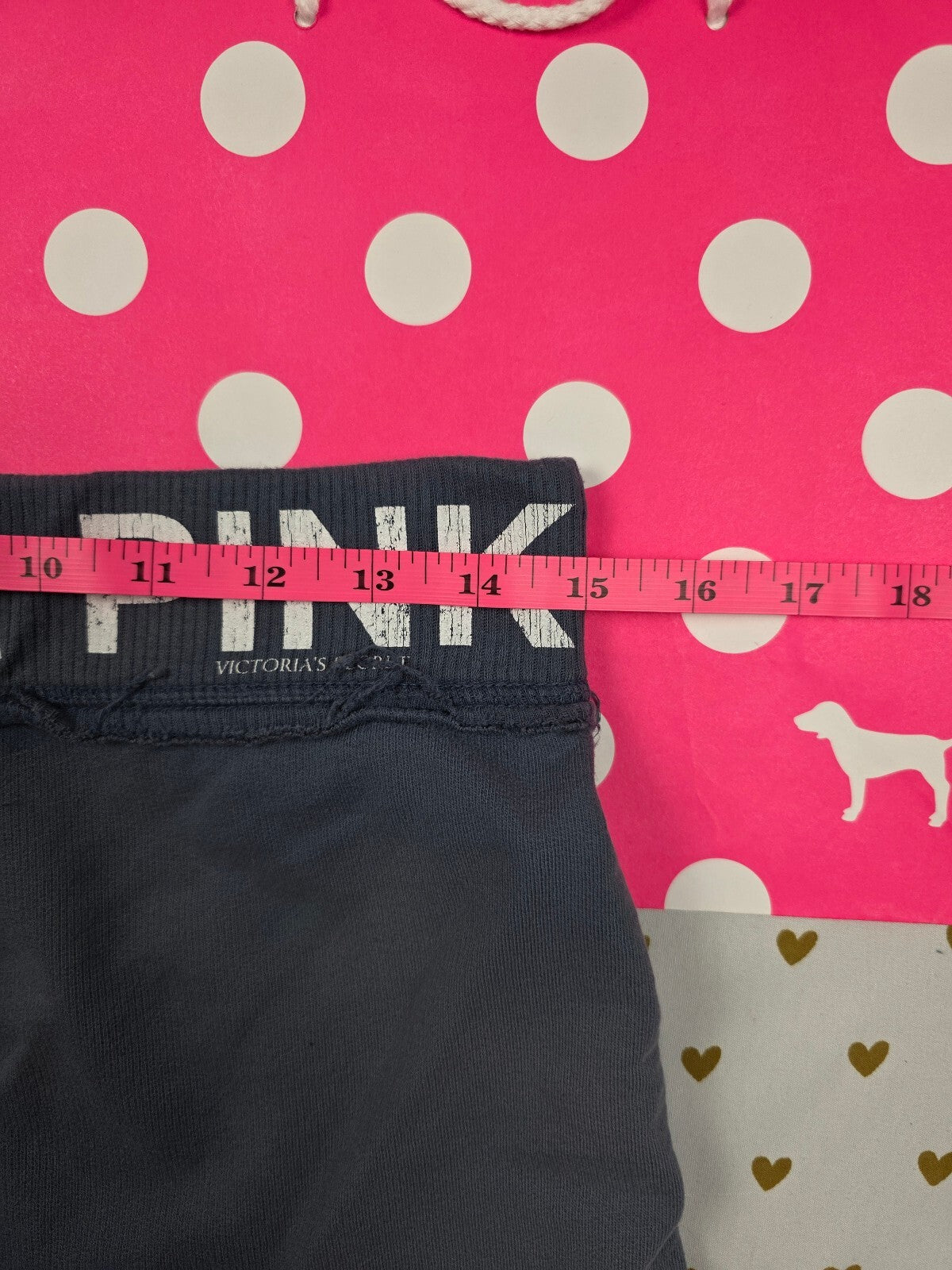 Victorias Secret PINK Vintage XS Blue Logo Shorts Y2k