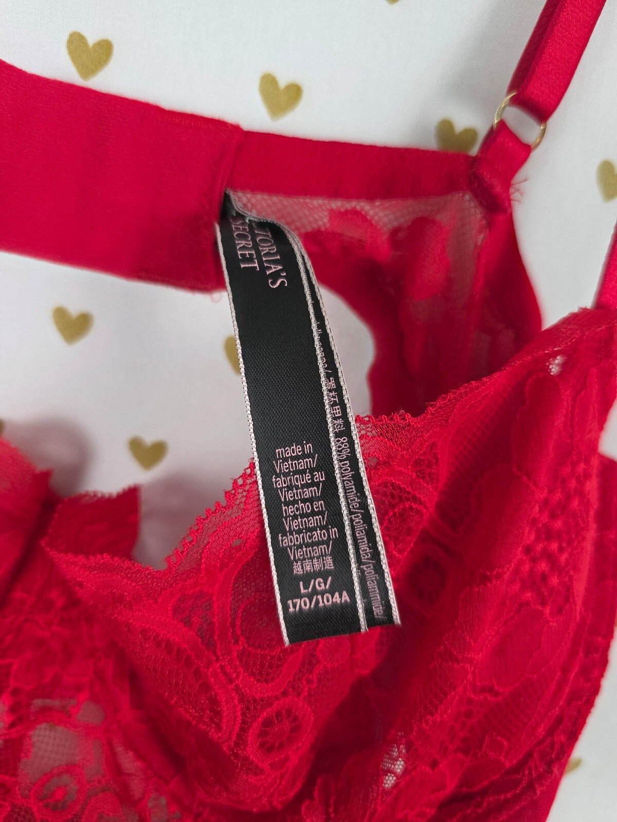 Victorias Secret Red Sexy Underwire Soft Nightie Slip Dress Large