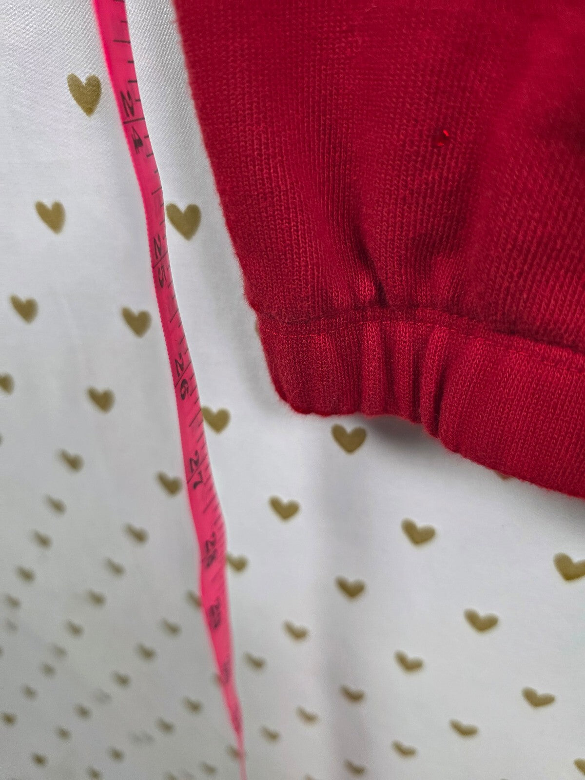 Victorias Secret RED BLING ALL OVER Studded Sweats Sweatpants MEDIUM