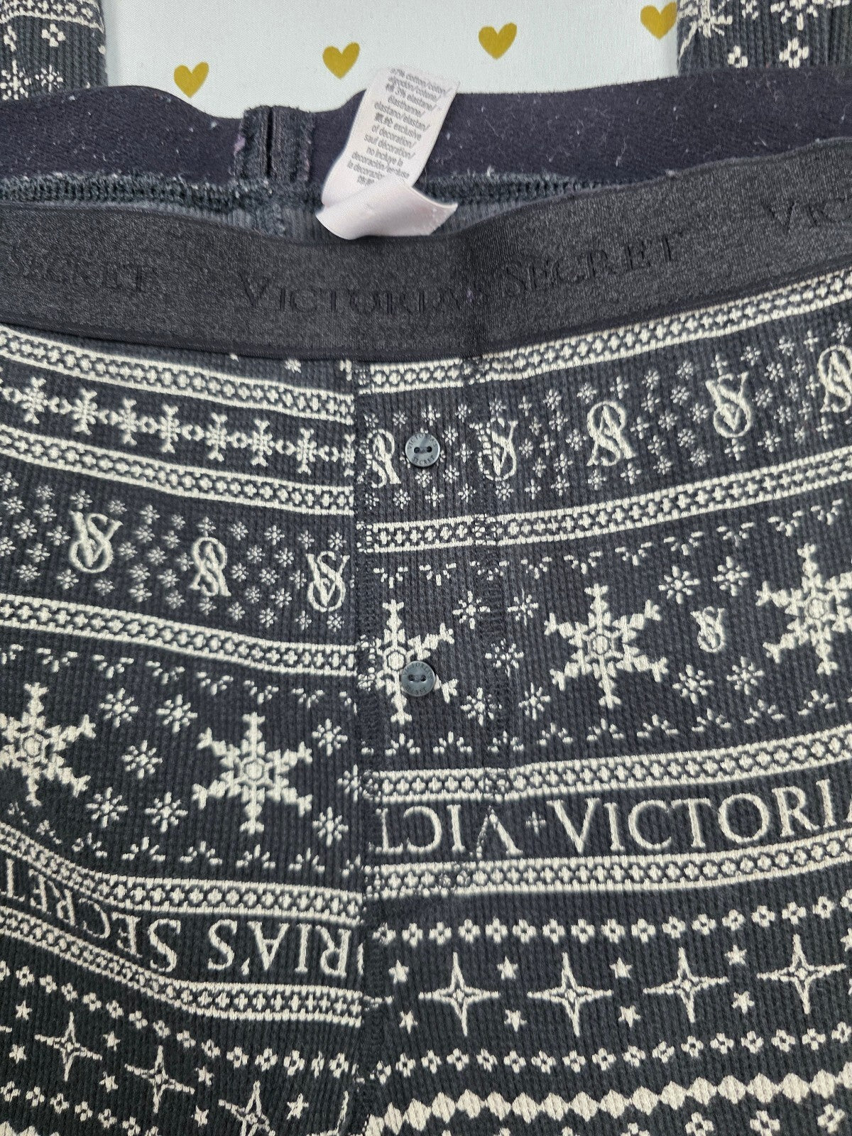 Victorias Secret Thermal Stretch Stripe Large Sleep Pants Pajama PJ Bottoms