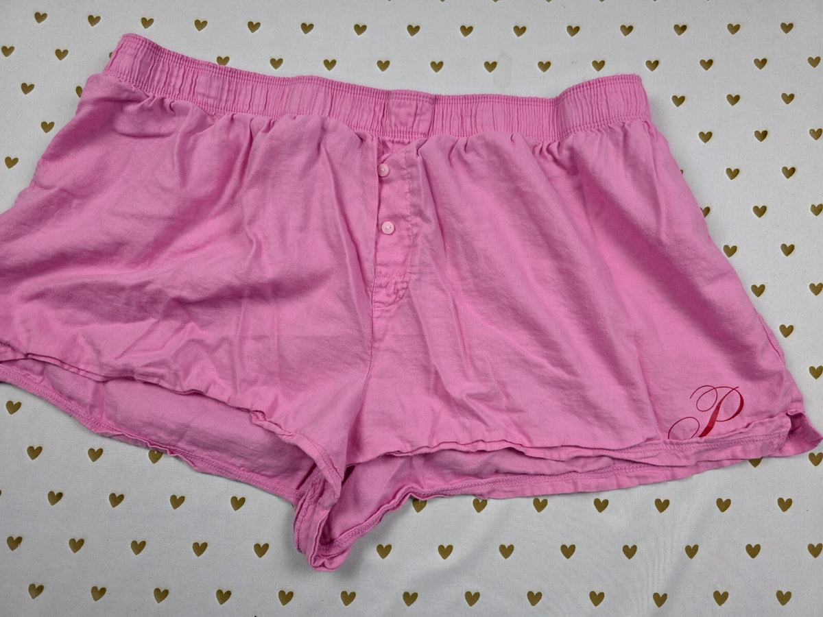 Victorias Secret PINK Logo Large Sleep Shorts Boxers Pajama Bottoms