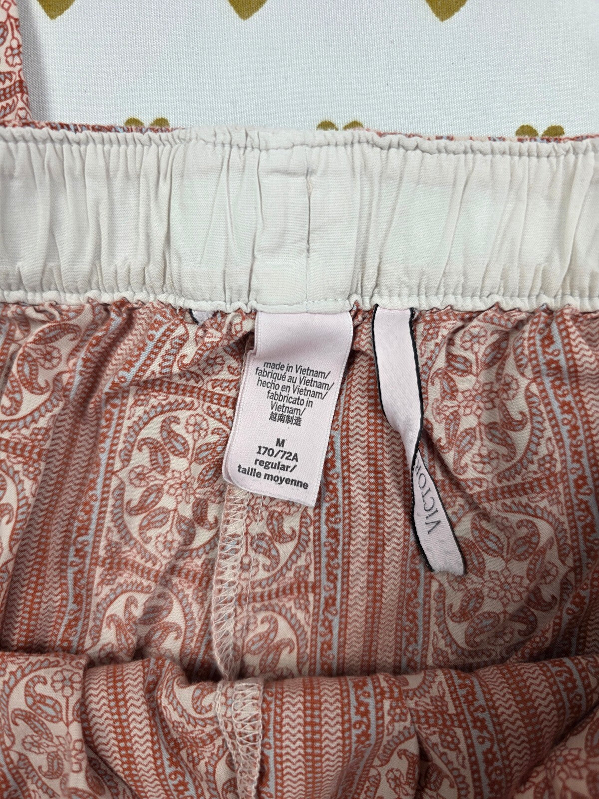 Victorias Secret Medium Patterned Sleep Pants Pajama PJ Bottoms