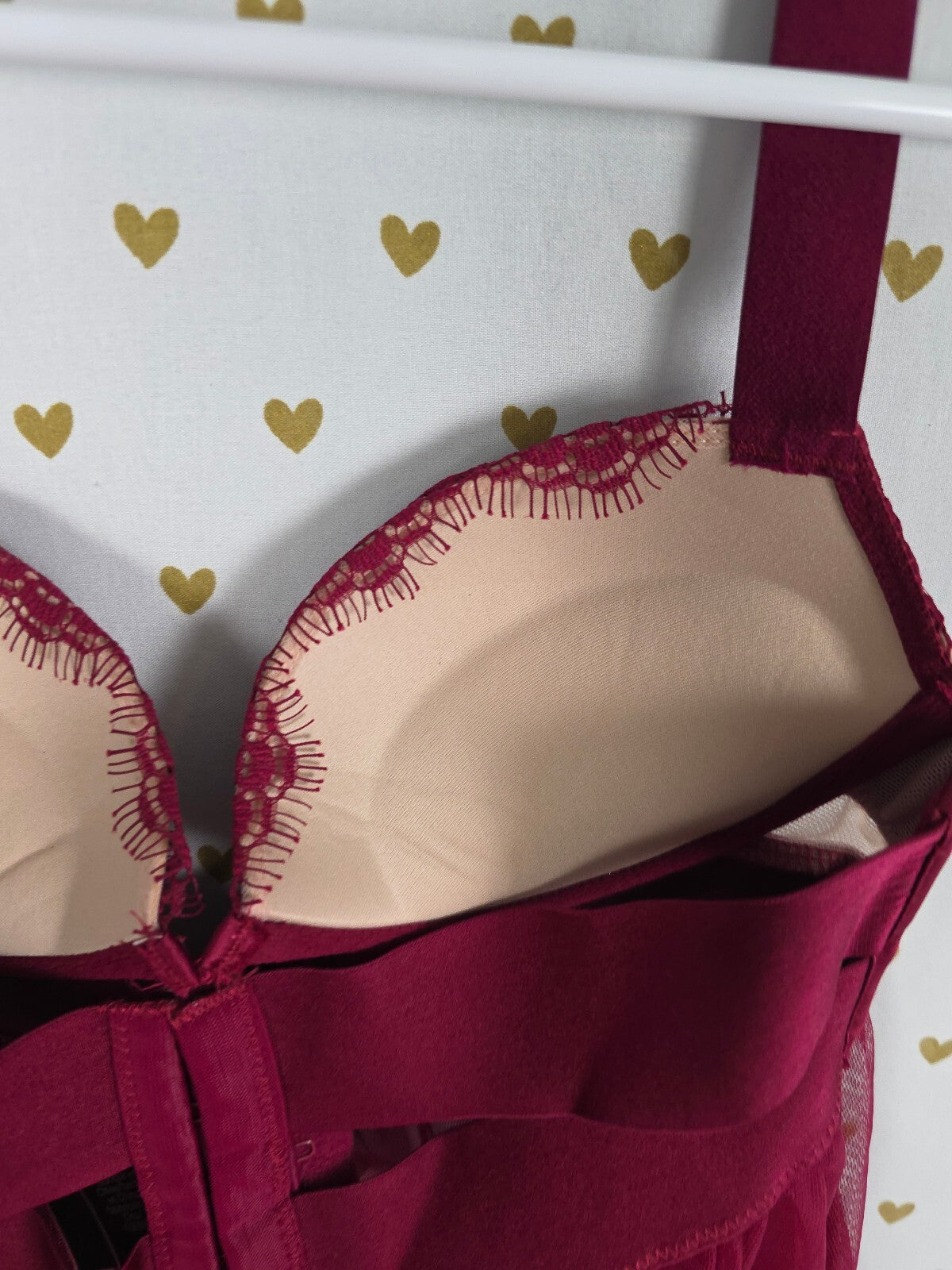 Victorias Secret Sexy Tulle Push Up Babydoll Halter 32A Lingerie