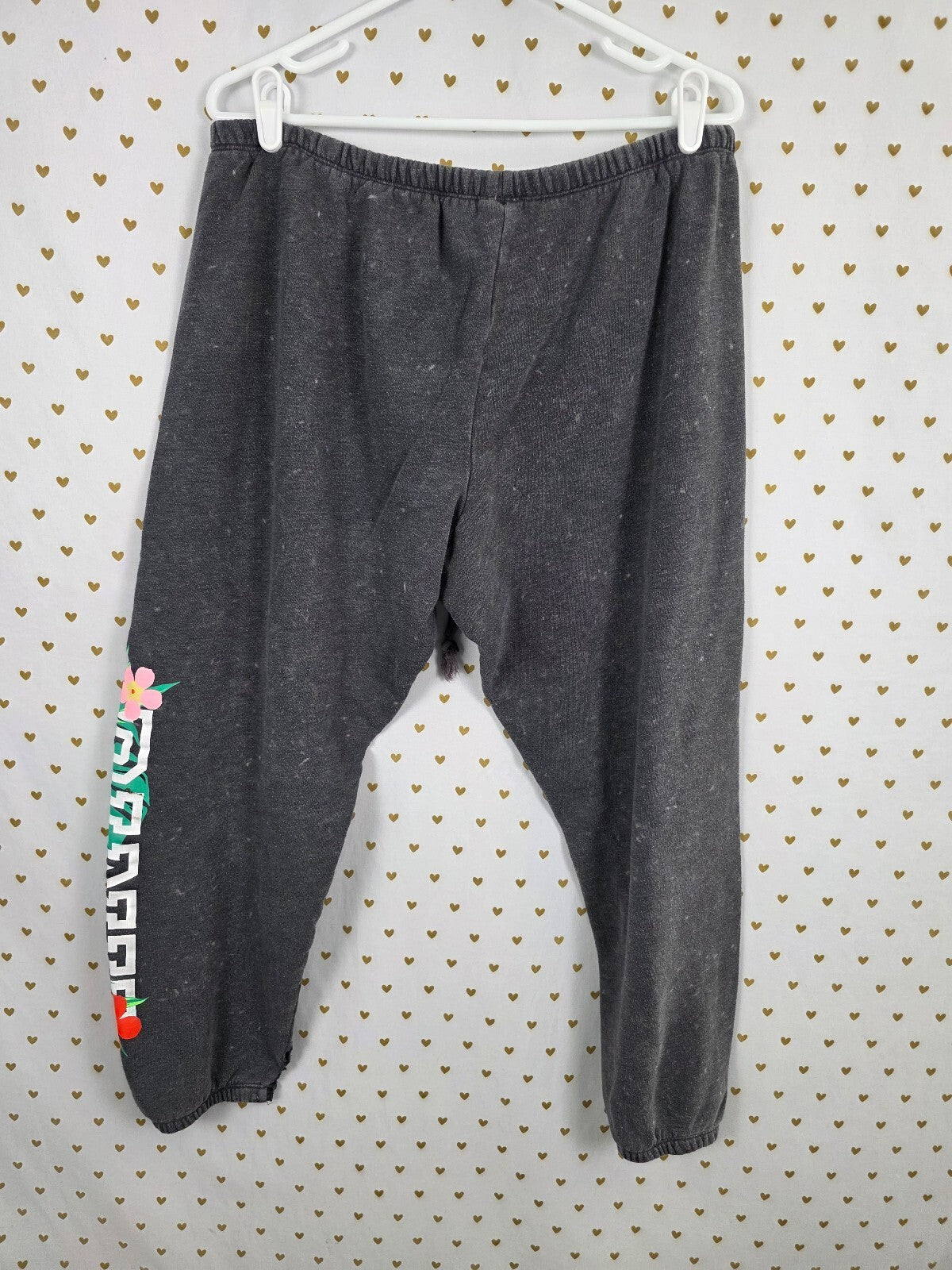 Victorias Secret PINK Vintage Style Hawaiian SET Sweatpants Tee shirt Sweats XL