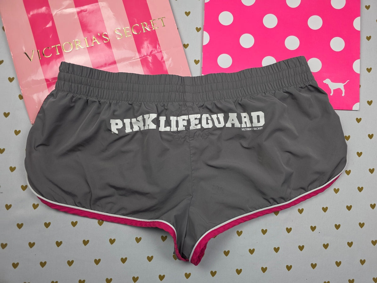 Victorias Secret PINK Vintage Booty Shorts lifeguard Y2k Love Large