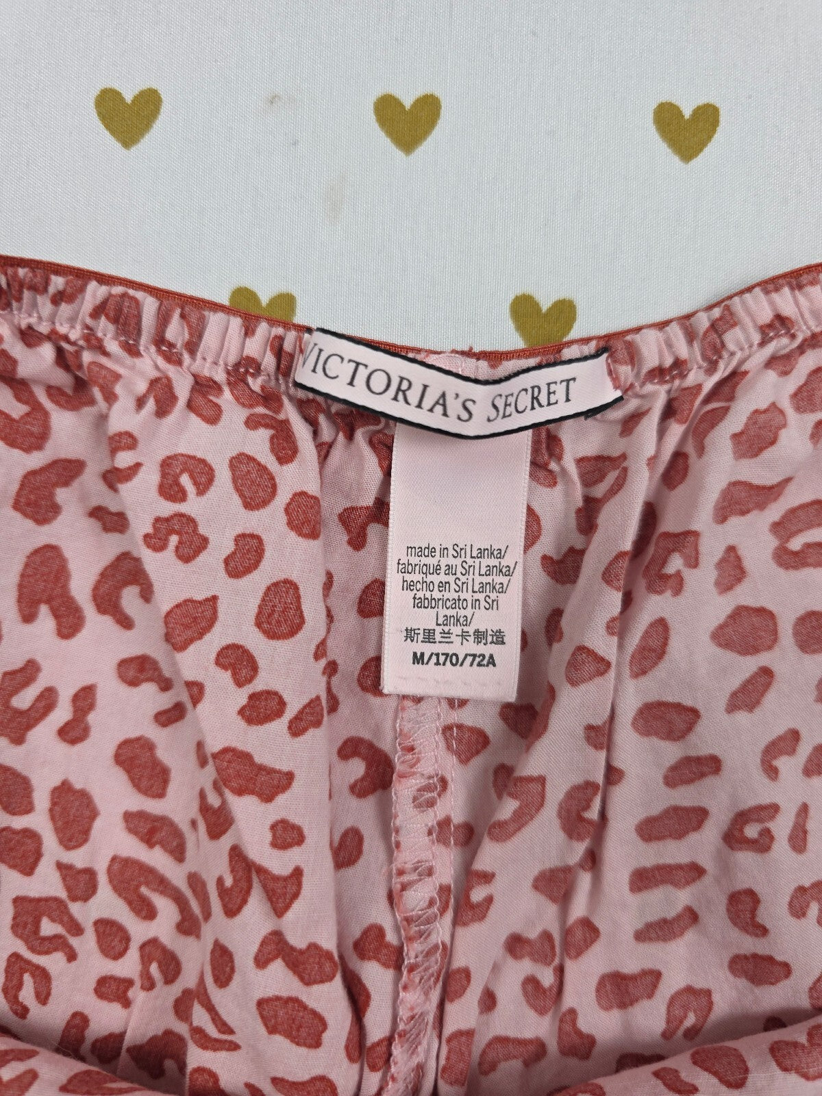 Victorias Secret Cheetah Medium Sleep Shorts Boxers Pajama Bottoms