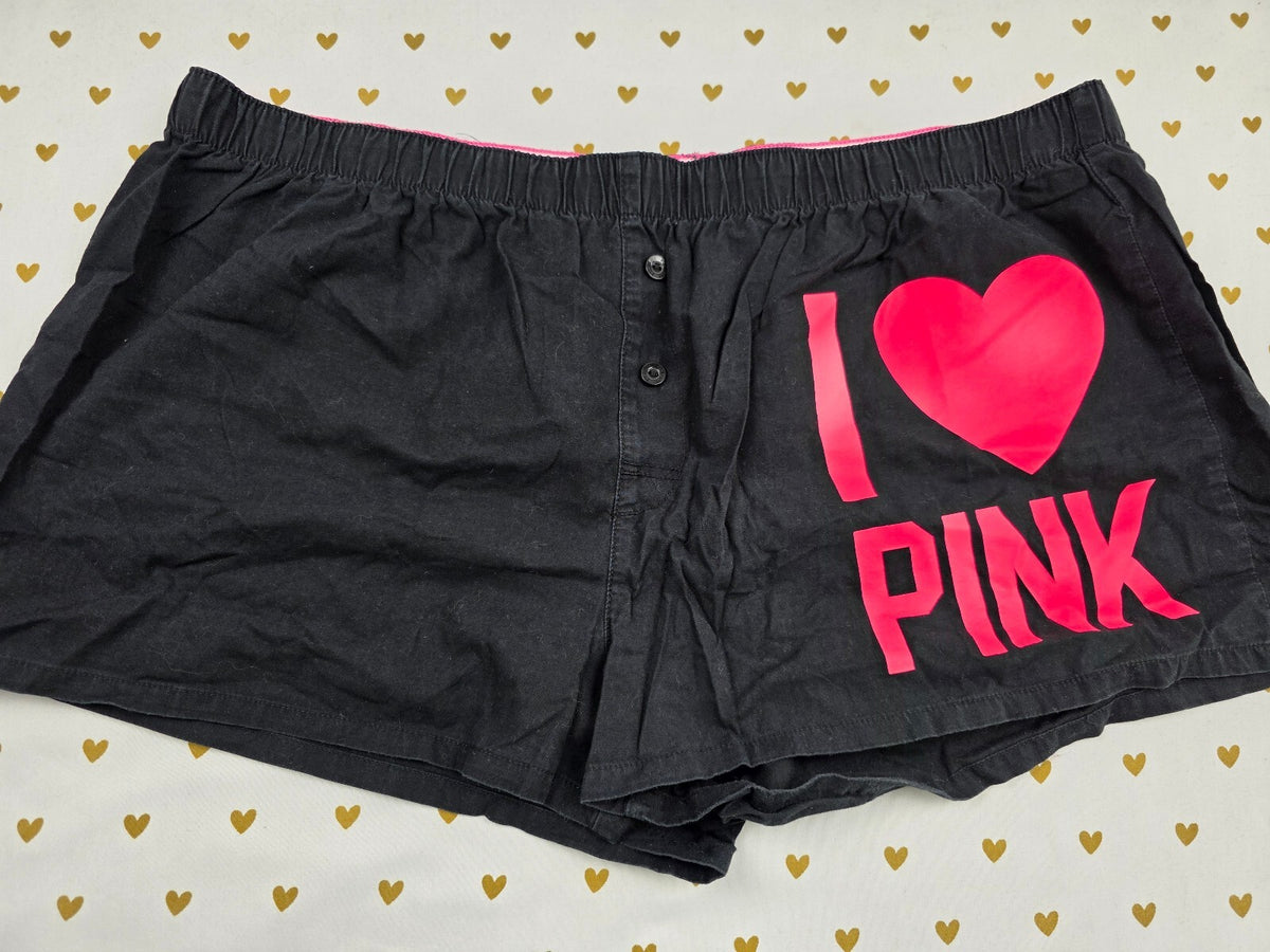 Victorias Secret PINK Vintage Y2k Large Sleep Shorts Boxers Pajama Bottoms