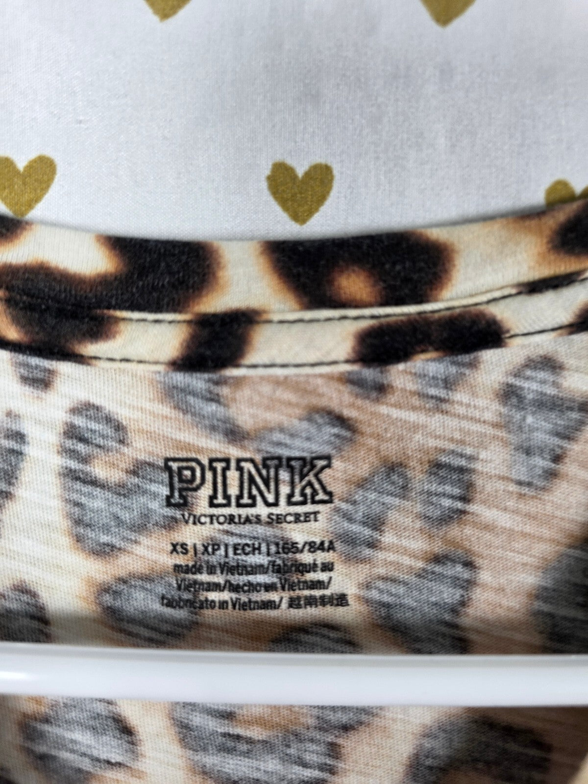 Victorias Secret  PINK Leopard Cheetah Tee shirt XS