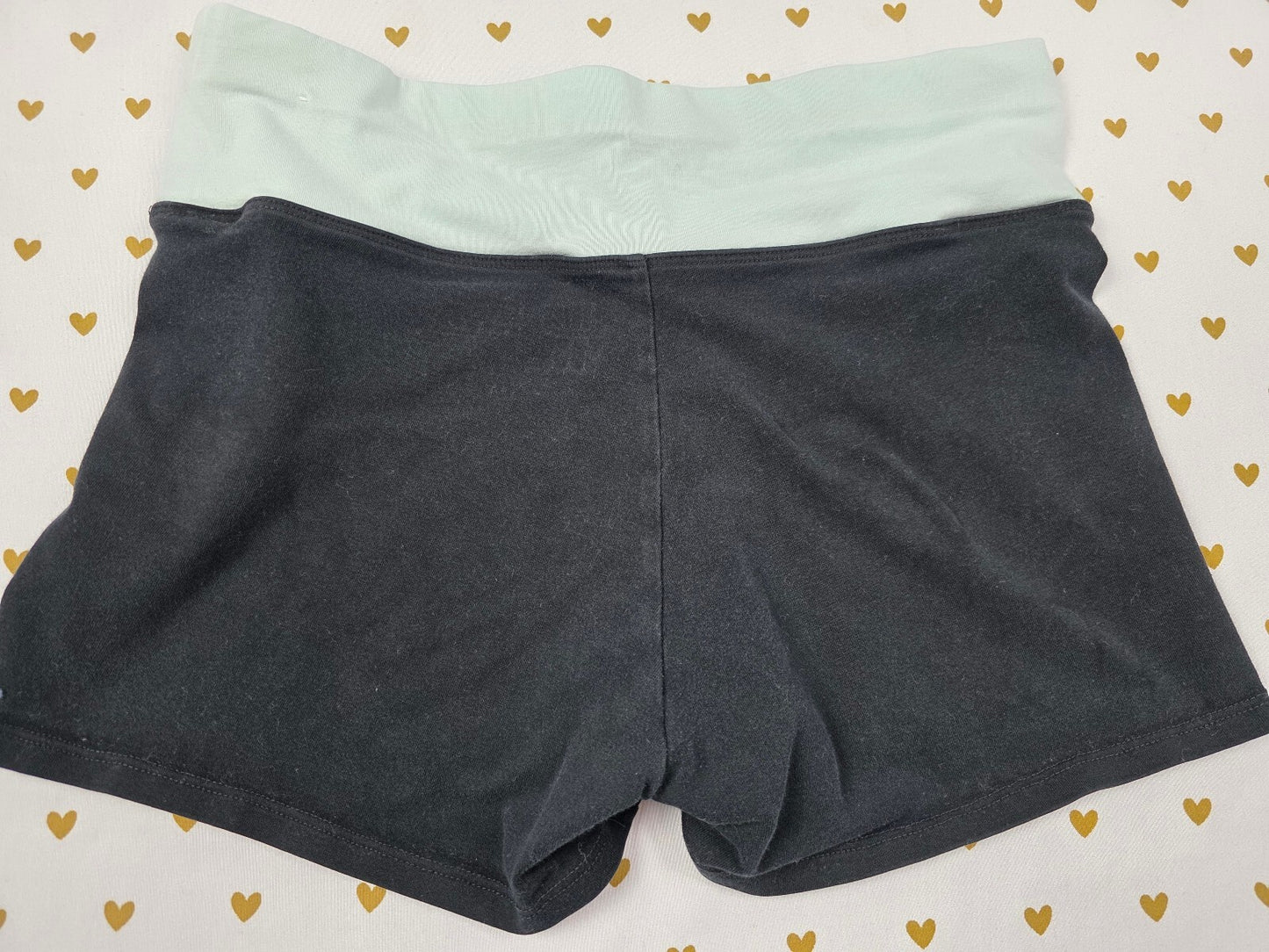 Victorias Secret PINK Medium Black Blue Yoga Shorts