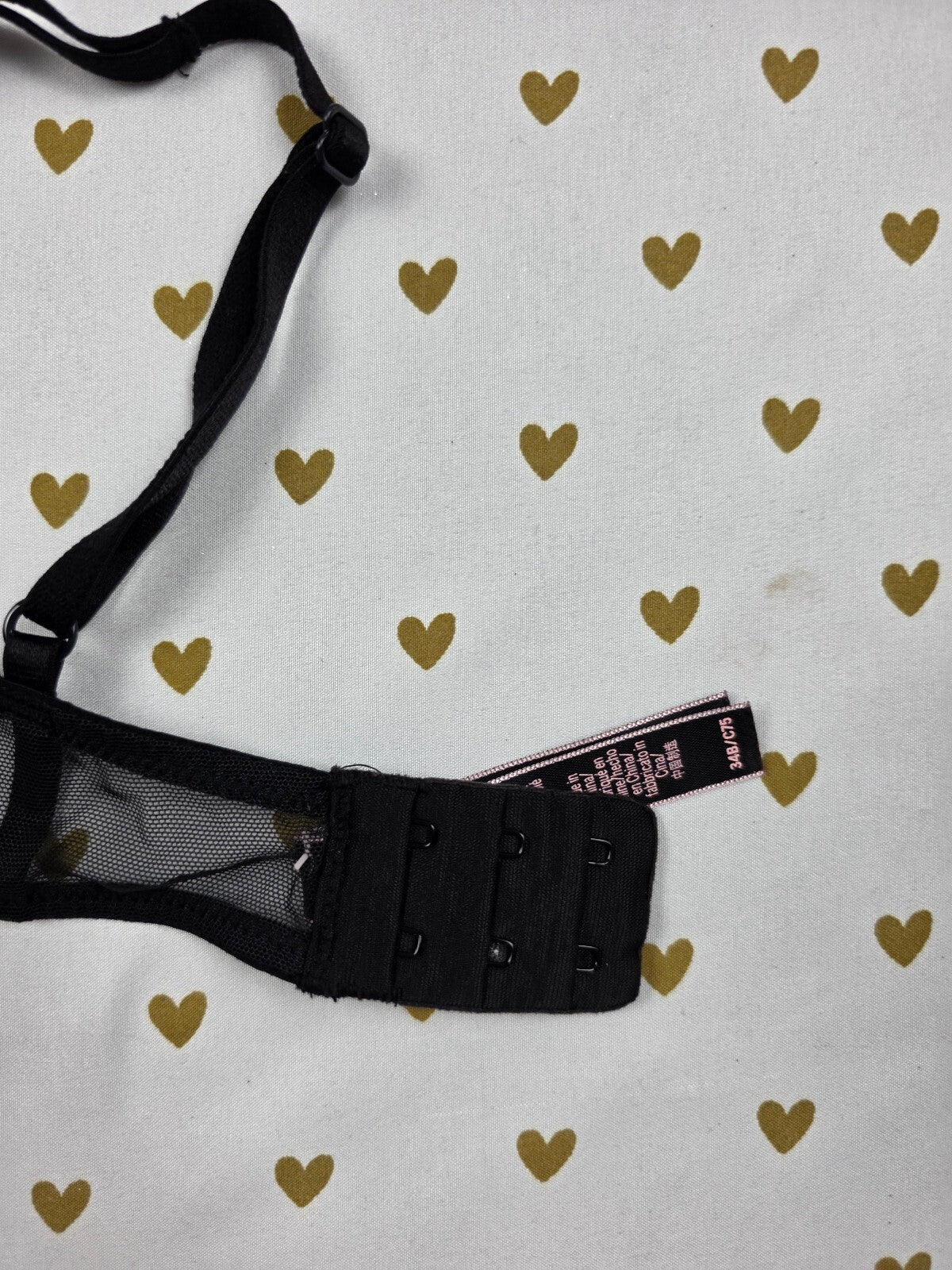 Victorias Secret Black Sexy Sheer Bra Unlined 34B