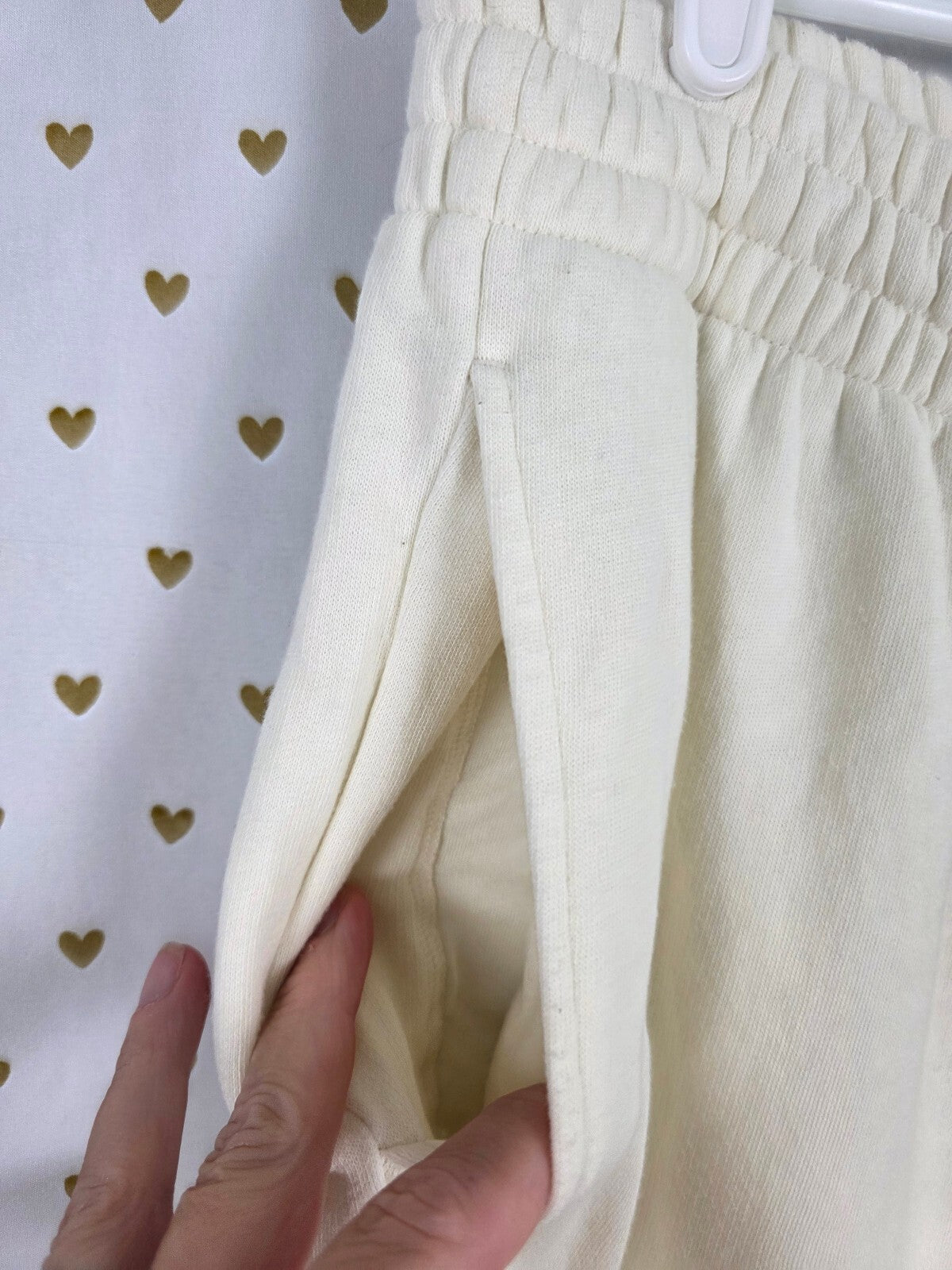 Victorias Secret Pink 2XL XXL Cream Hoodie Jacket sweats SET 2pc Outfit