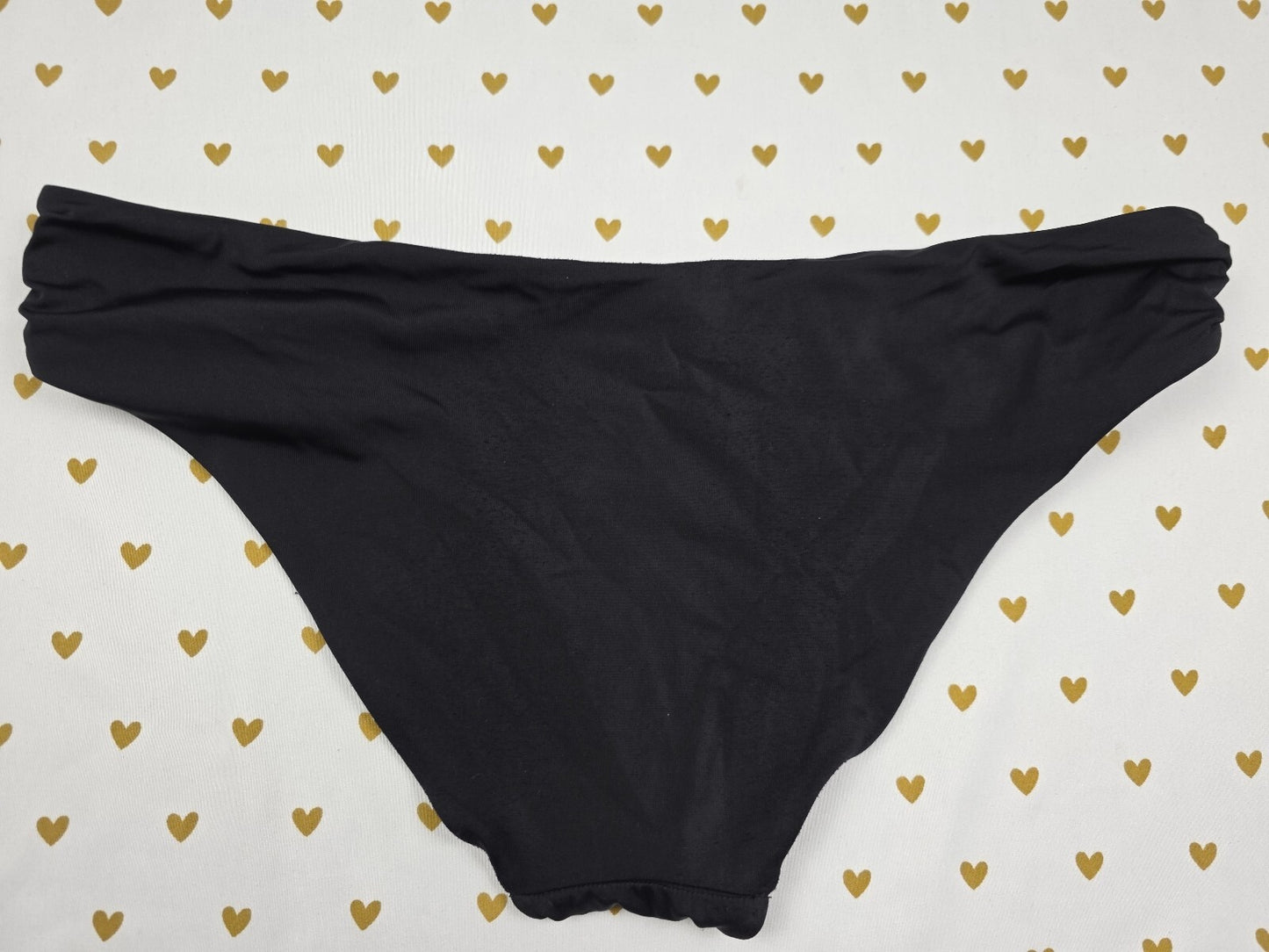 Victorias Secret Swim Bottoms Bikini Ruched black Large