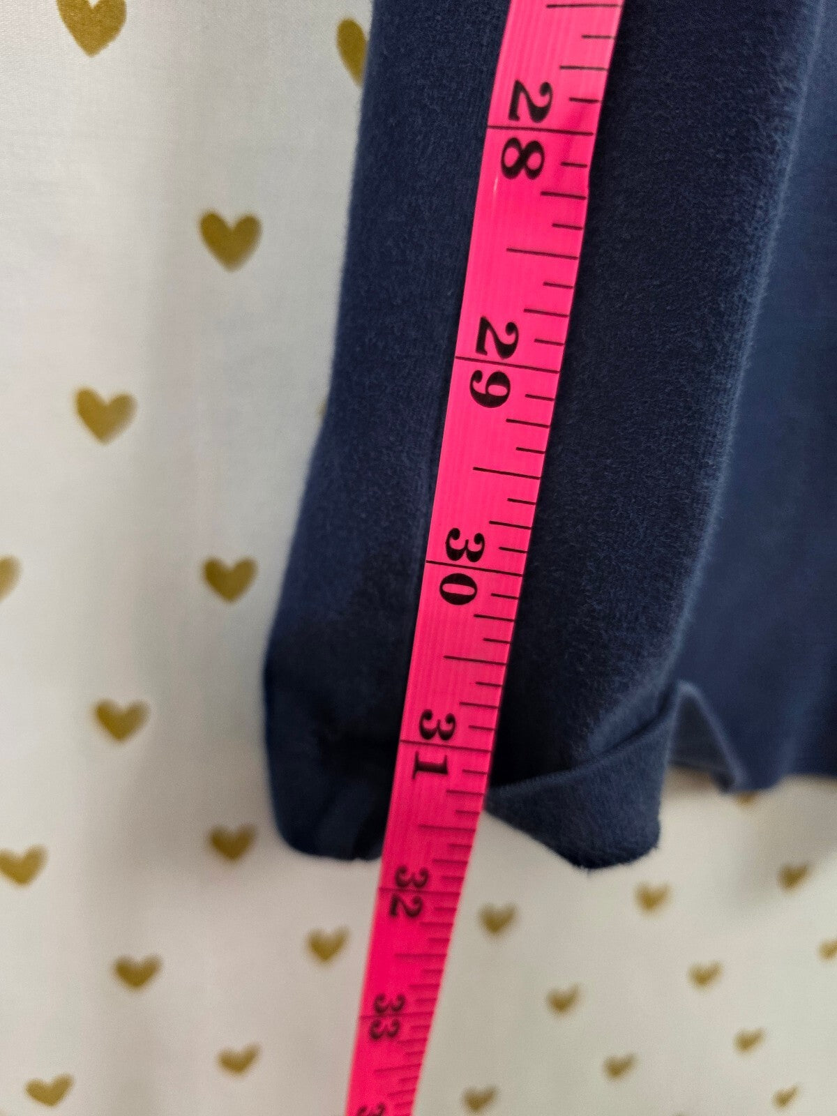 Victorias Secret PINK Vintage Blue Flare Foldover Yoga Pants Y2k HTF Large